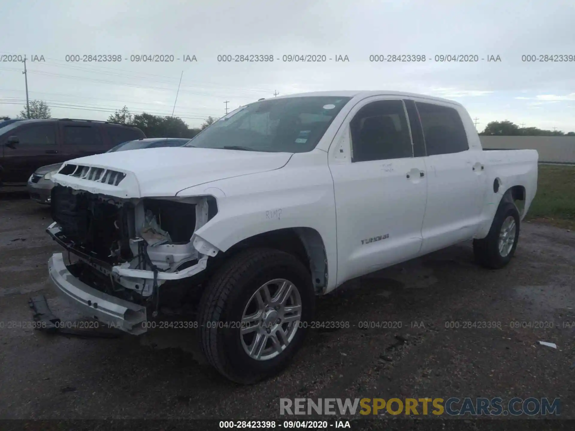 2 Photograph of a damaged car 5TFEM5F18KX136961 TOYOTA TUNDRA 2WD 2019