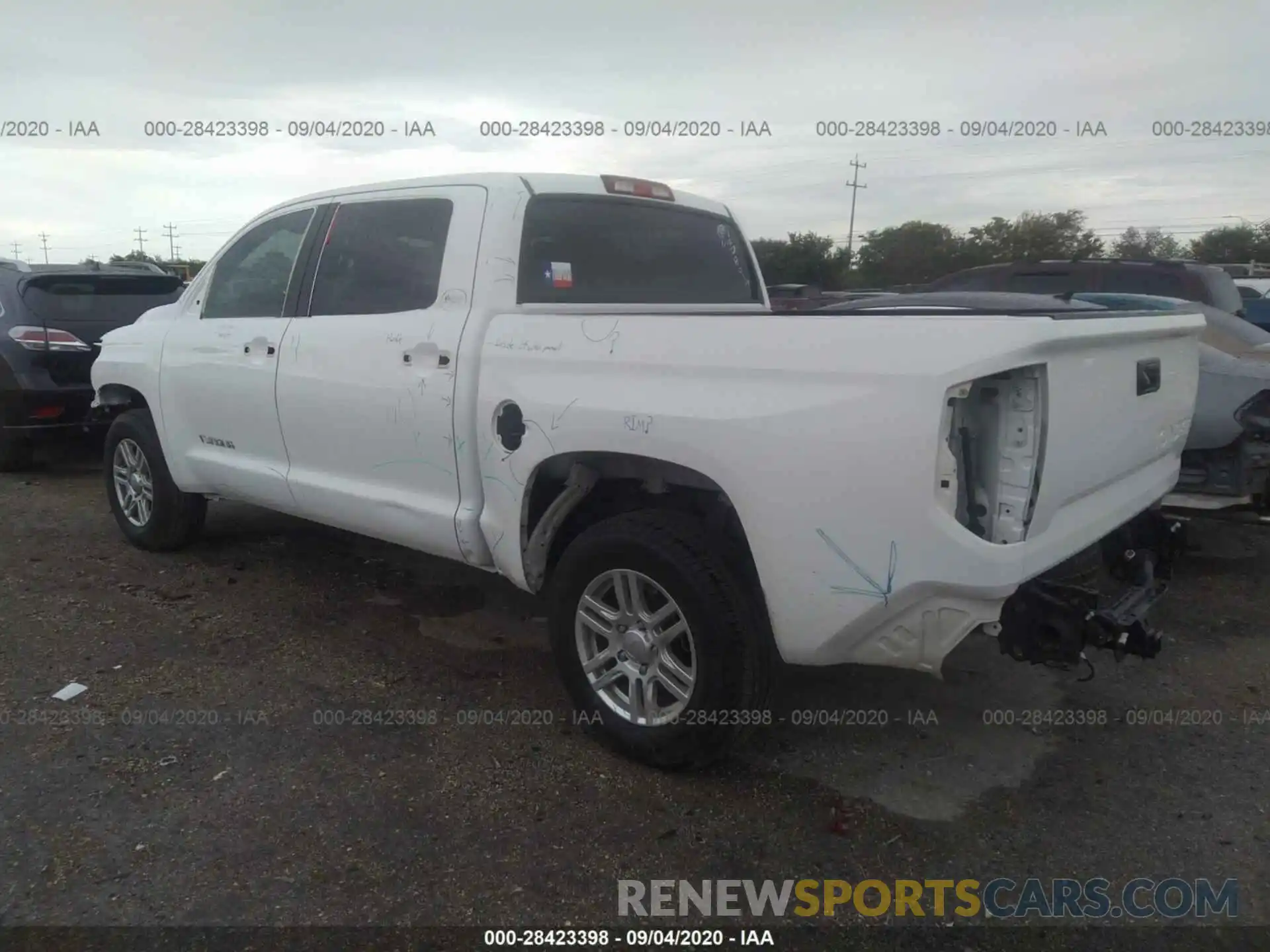 3 Photograph of a damaged car 5TFEM5F18KX136961 TOYOTA TUNDRA 2WD 2019