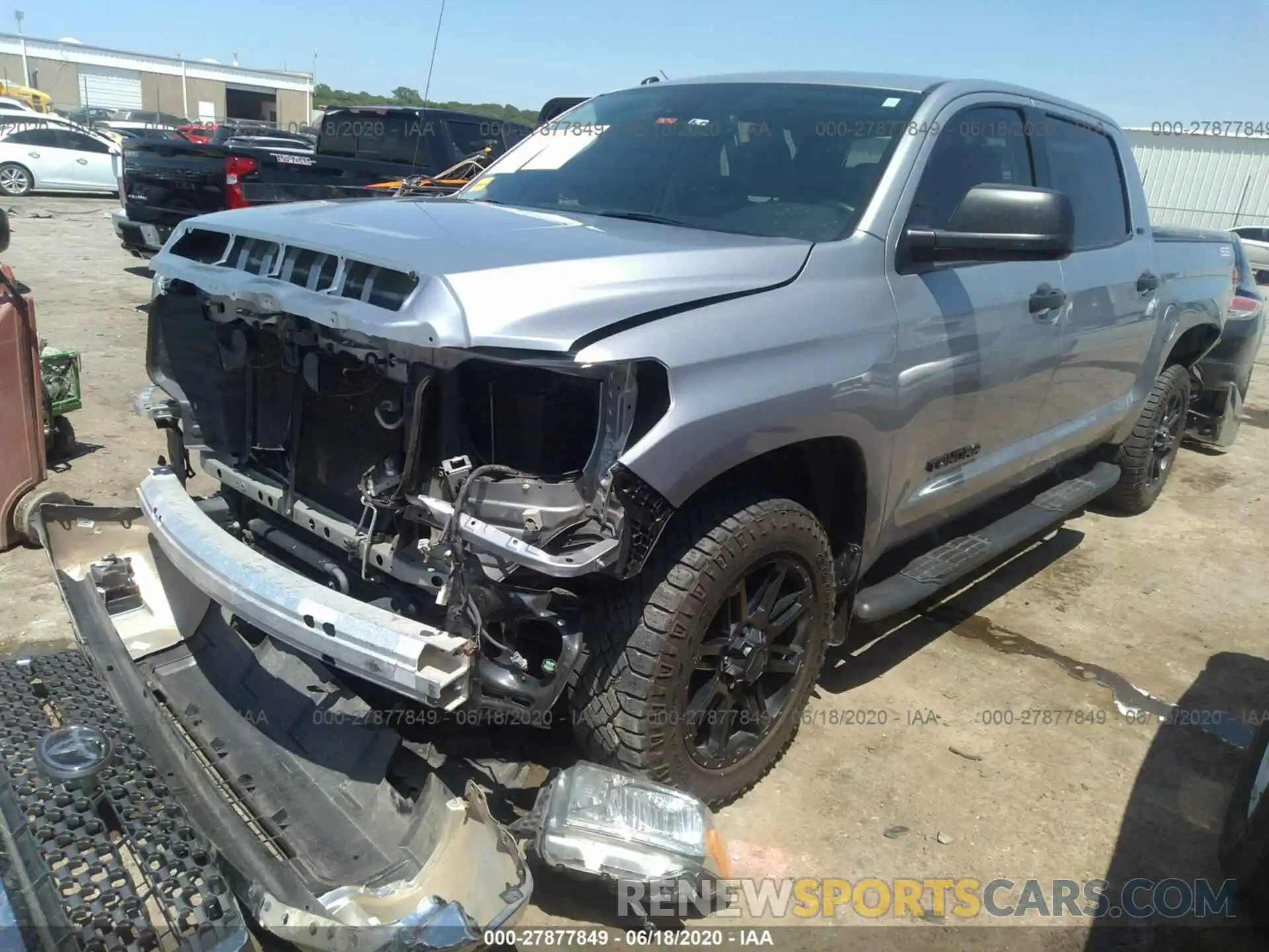 2 Photograph of a damaged car 5TFEM5F19KX136788 TOYOTA TUNDRA 2WD 2019