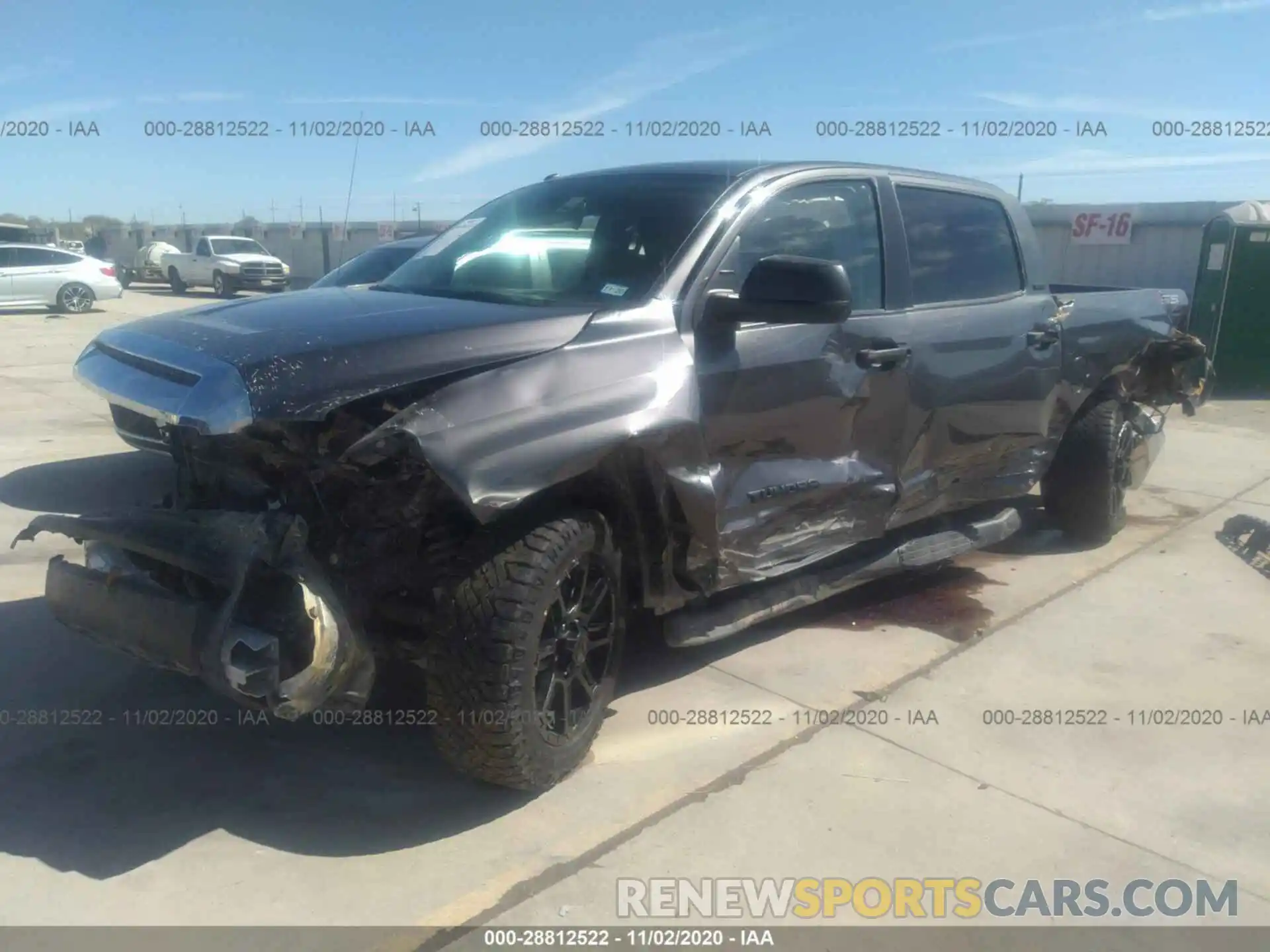 2 Photograph of a damaged car 5TFEM5F1XKX136489 TOYOTA TUNDRA 2WD 2019