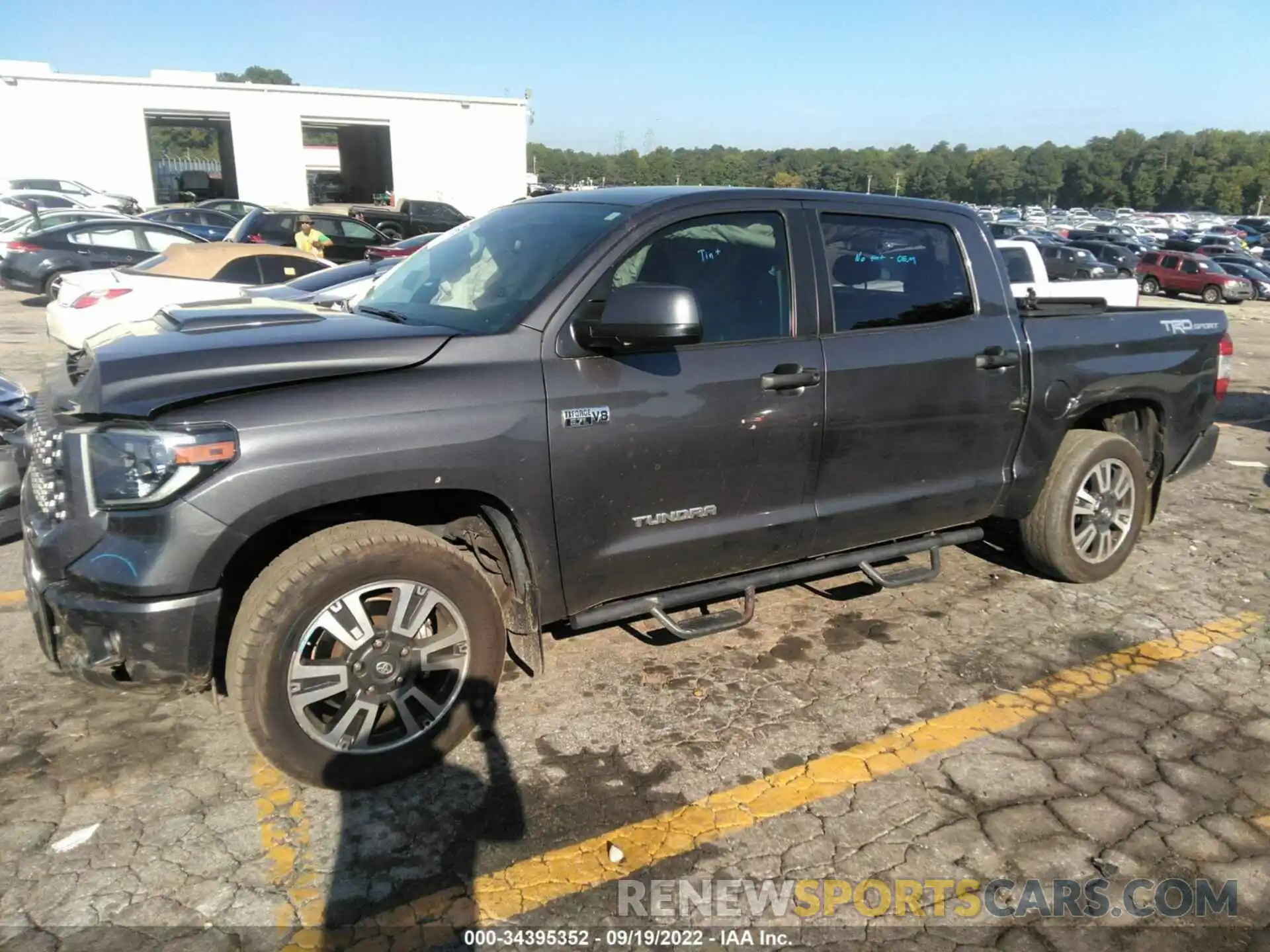 2 Photograph of a damaged car 5TFEY5F17KX247747 TOYOTA TUNDRA 2WD 2019