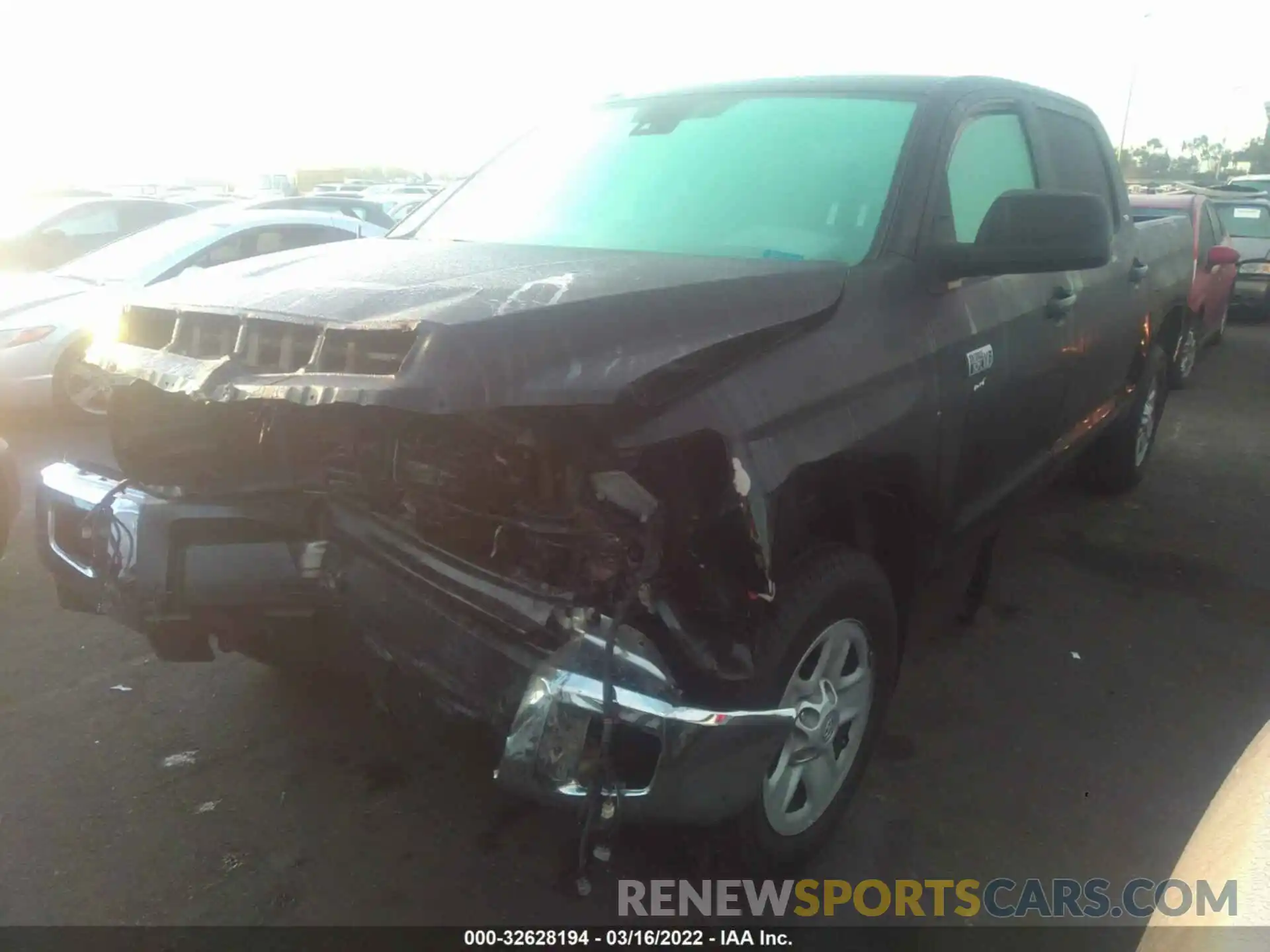 2 Photograph of a damaged car 5TFEY5F19KX250617 TOYOTA TUNDRA 2WD 2019