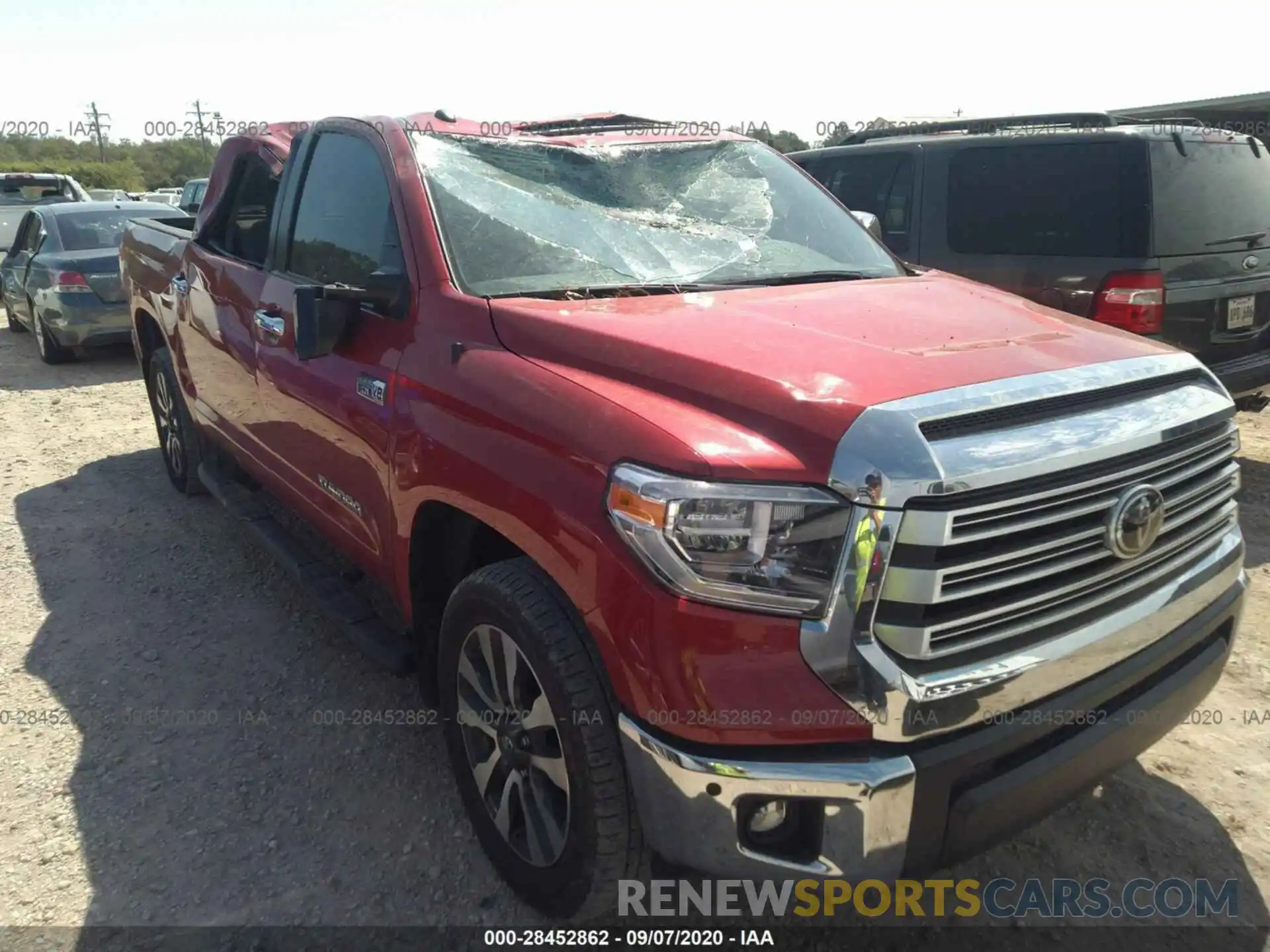 1 Photograph of a damaged car 5TFFY5F10KX249098 TOYOTA TUNDRA 2WD 2019