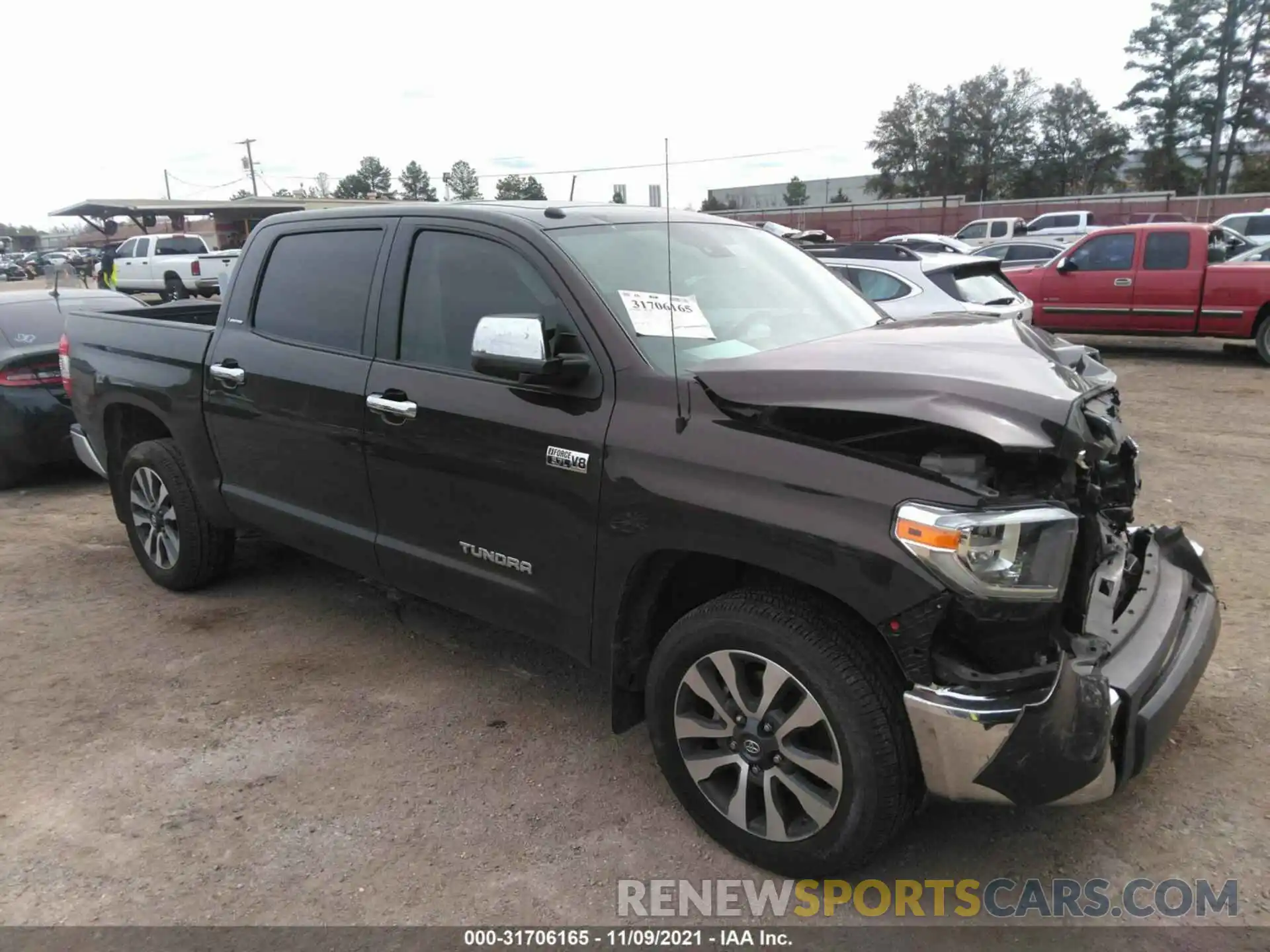 1 Photograph of a damaged car 5TFFY5F13KX245451 TOYOTA TUNDRA 2WD 2019