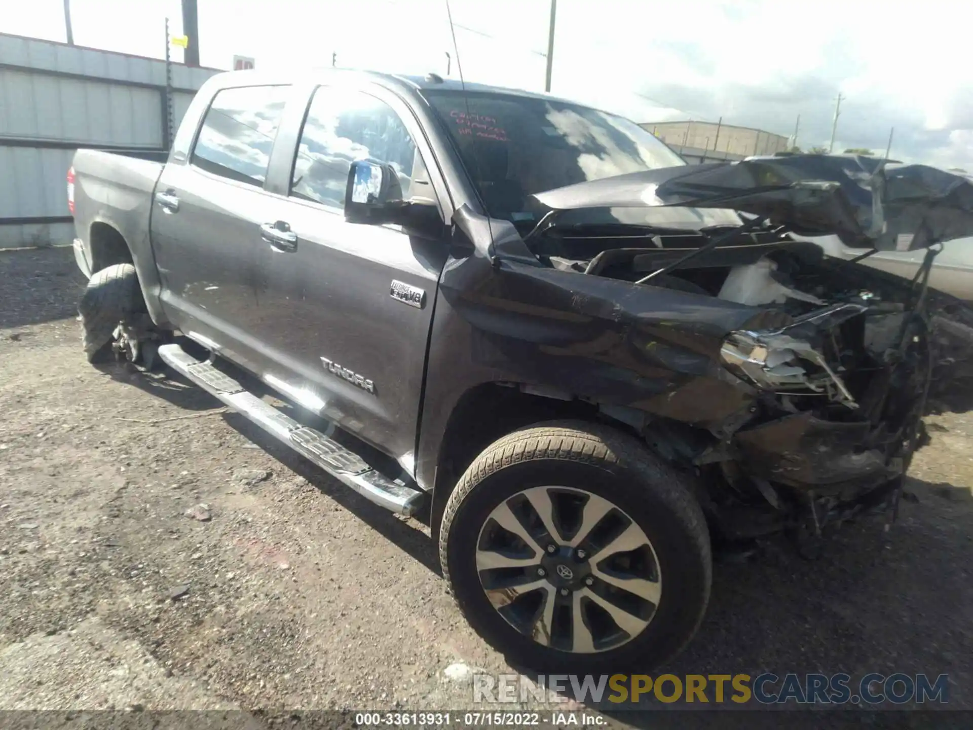 1 Photograph of a damaged car 5TFFY5F14KX246446 TOYOTA TUNDRA 2WD 2019