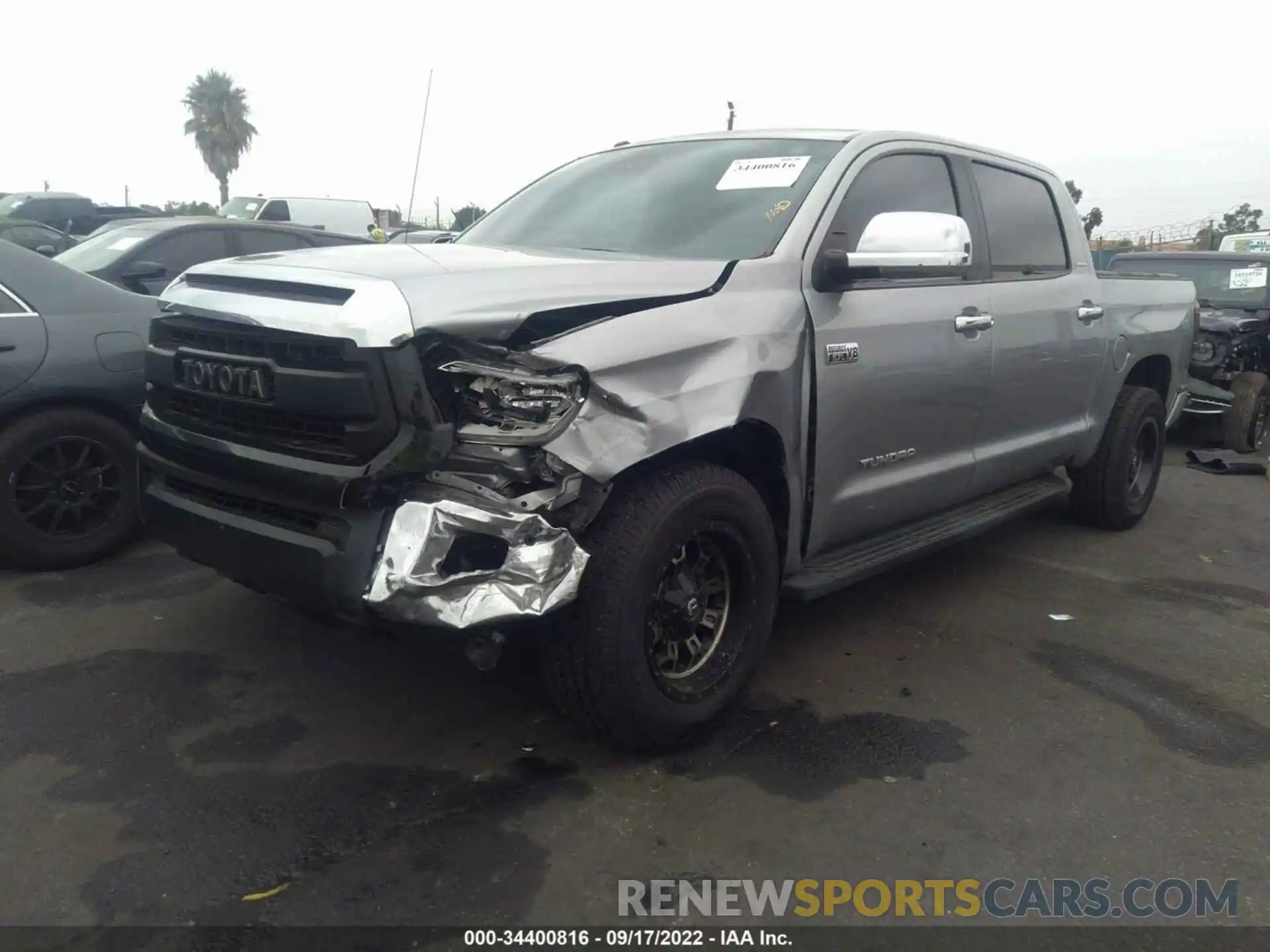 2 Photograph of a damaged car 5TFFY5F14KX252635 TOYOTA TUNDRA 2WD 2019