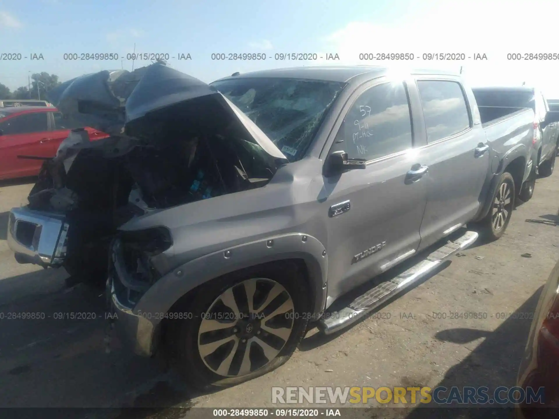 2 Photograph of a damaged car 5TFFY5F1XKX248749 TOYOTA TUNDRA 2WD 2019