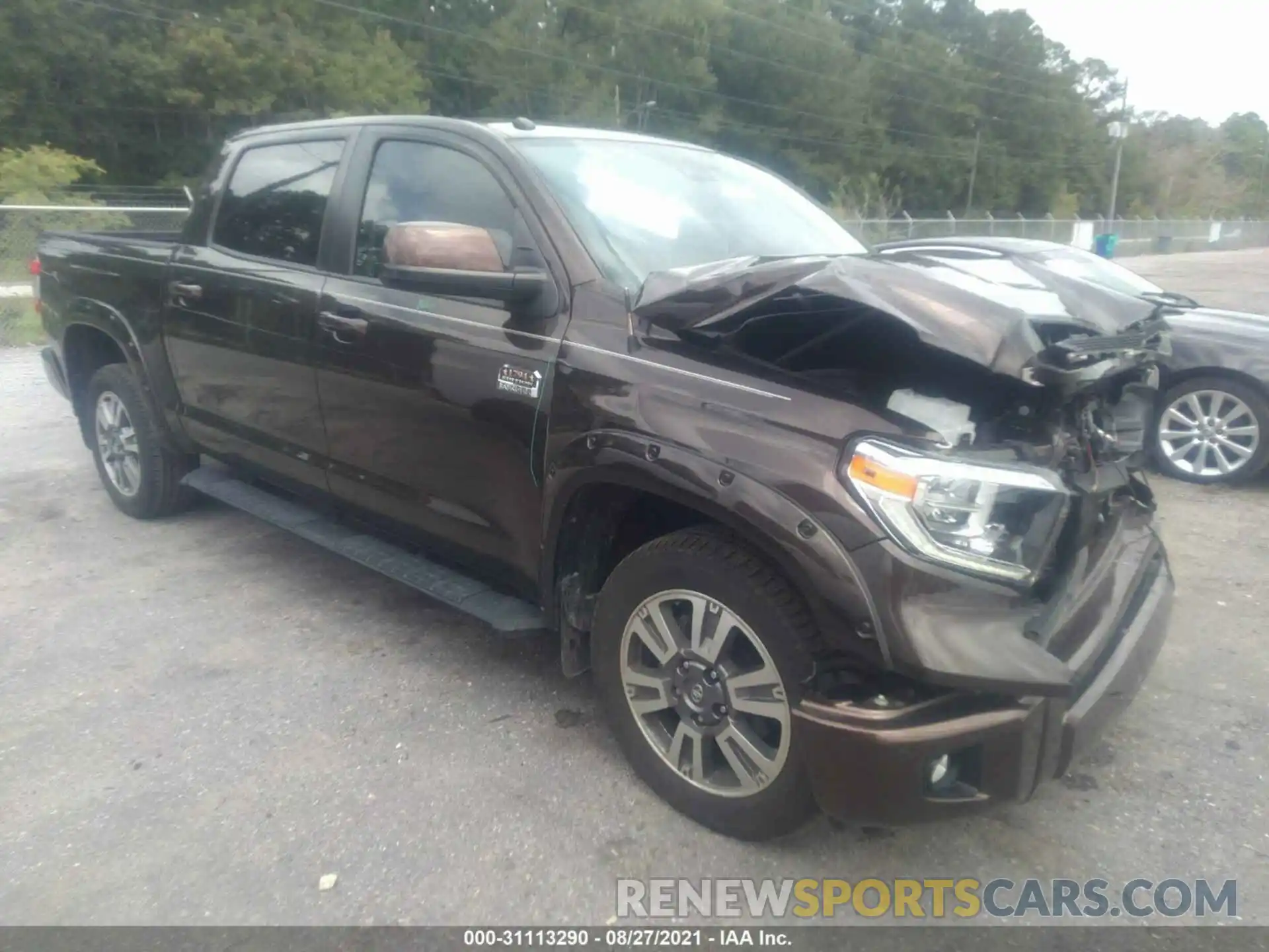 1 Photograph of a damaged car 5TFGY5F12KX252900 TOYOTA TUNDRA 2WD 2019