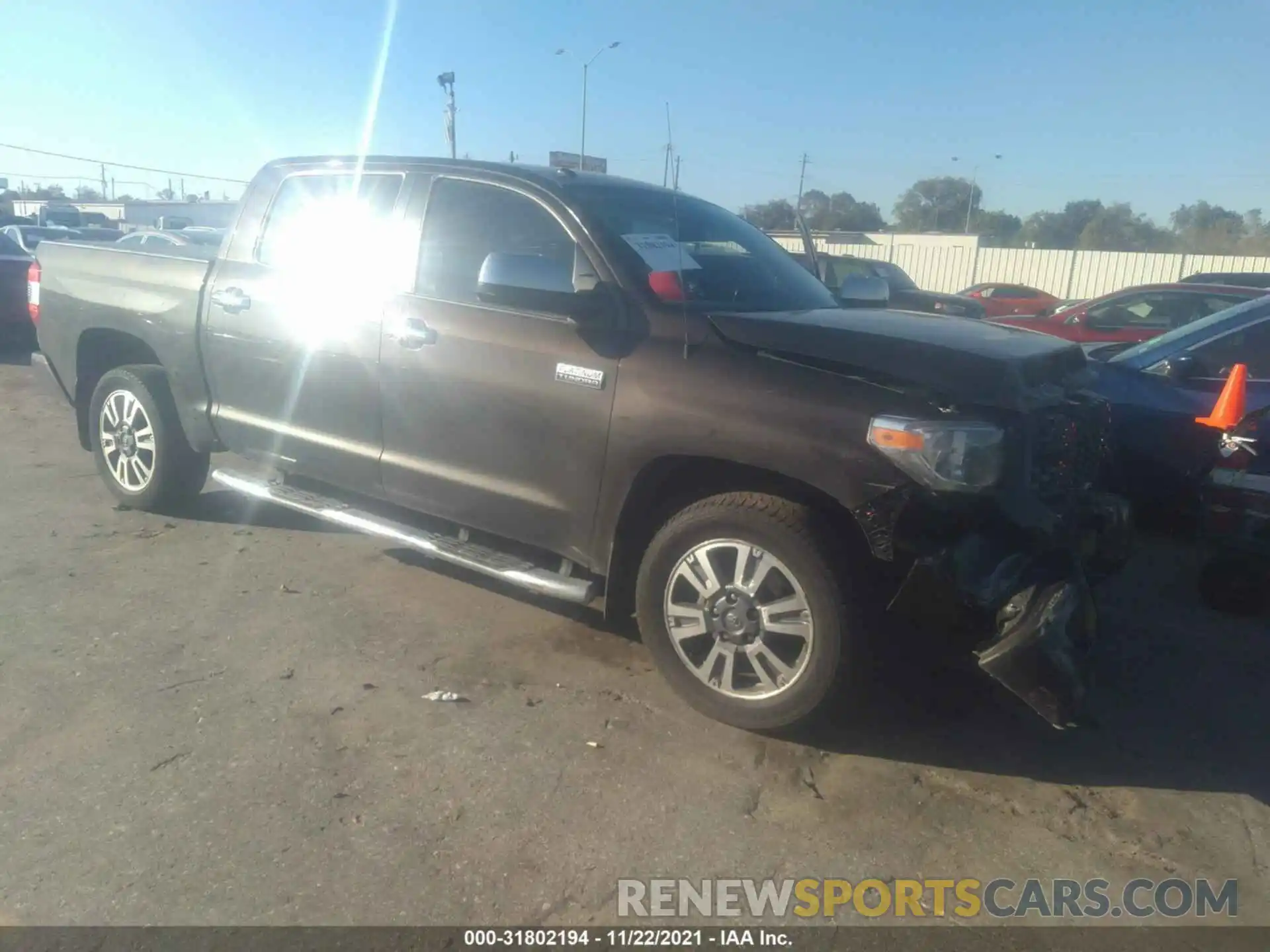 1 Photograph of a damaged car 5TFGY5F14KX250050 TOYOTA TUNDRA 2WD 2019