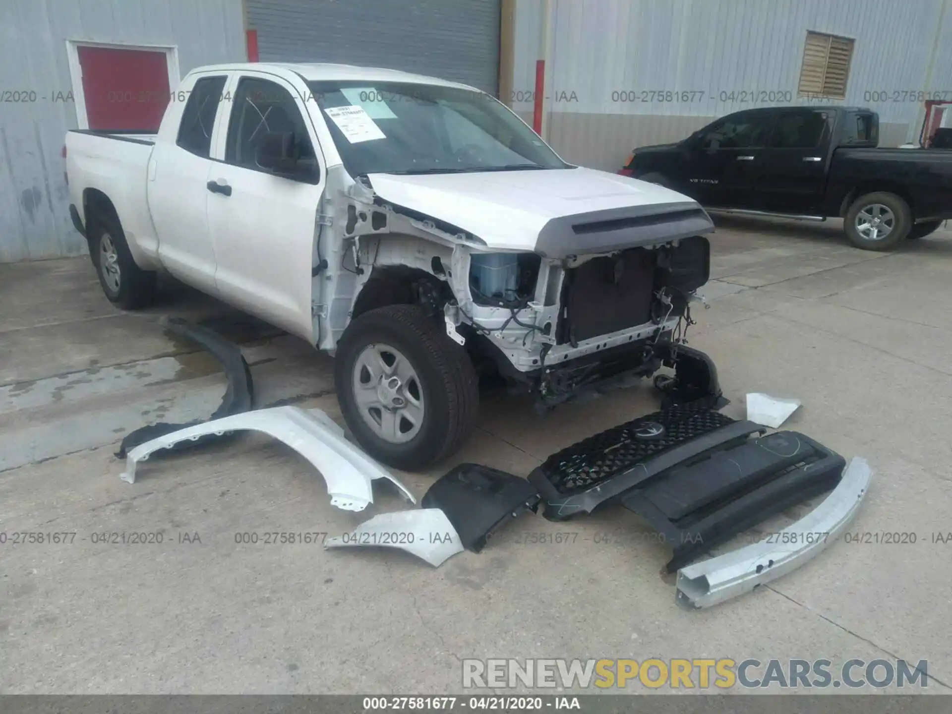 1 Photograph of a damaged car 5TFRM5F13KX144595 TOYOTA TUNDRA 2WD 2019