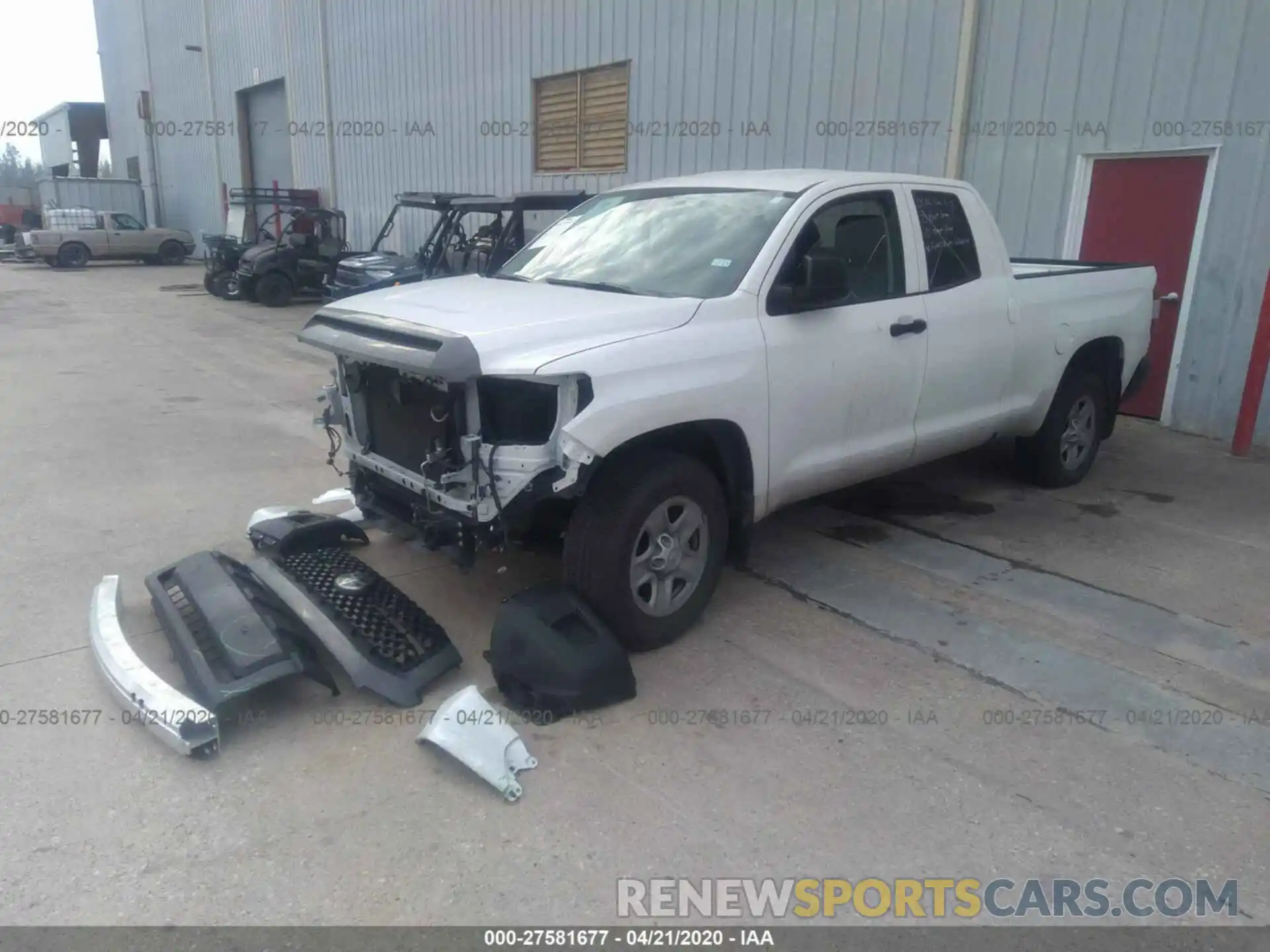 2 Photograph of a damaged car 5TFRM5F13KX144595 TOYOTA TUNDRA 2WD 2019