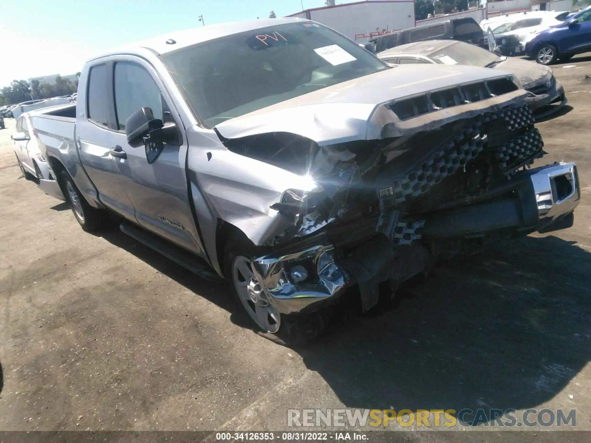 1 Photograph of a damaged car 5TFRM5F14KX140958 TOYOTA TUNDRA 2WD 2019