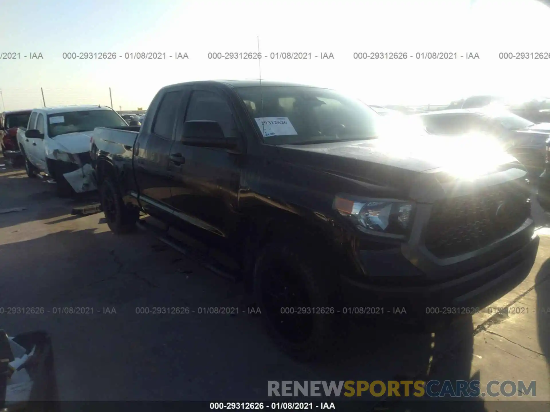 1 Photograph of a damaged car 5TFRM5F16KX138418 TOYOTA TUNDRA 2WD 2019