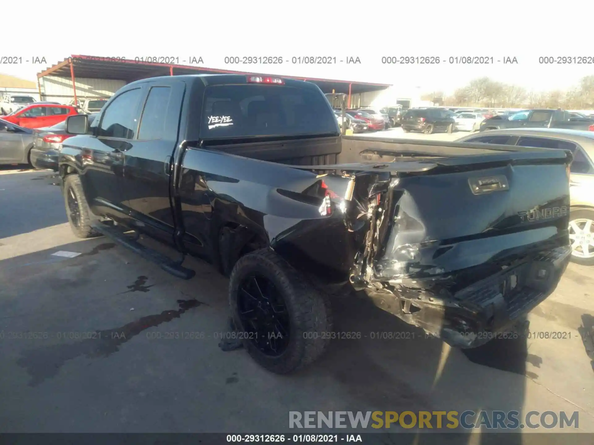 3 Photograph of a damaged car 5TFRM5F16KX138418 TOYOTA TUNDRA 2WD 2019