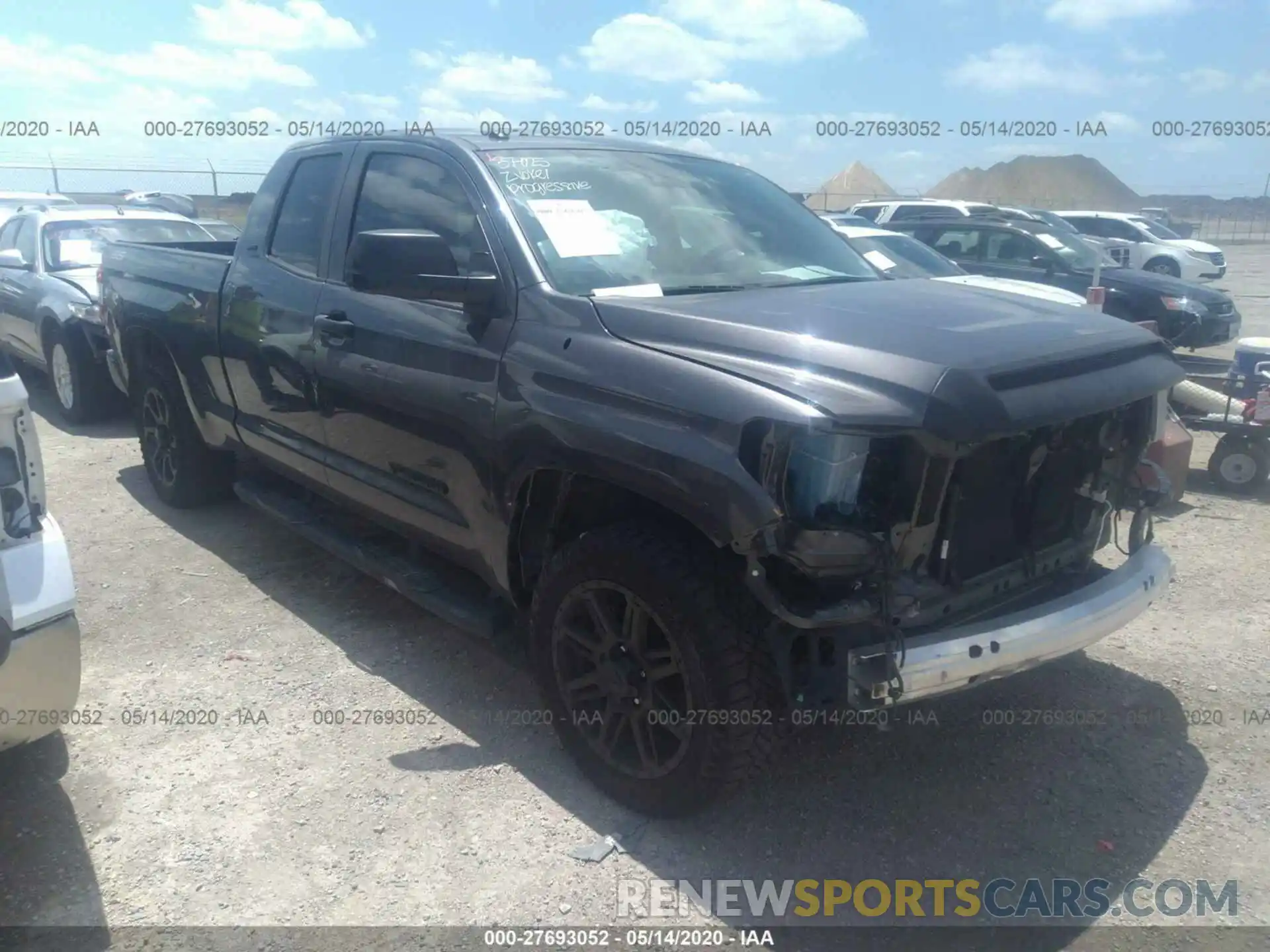 1 Photograph of a damaged car 5TFRM5F19KX136842 TOYOTA TUNDRA 2WD 2019