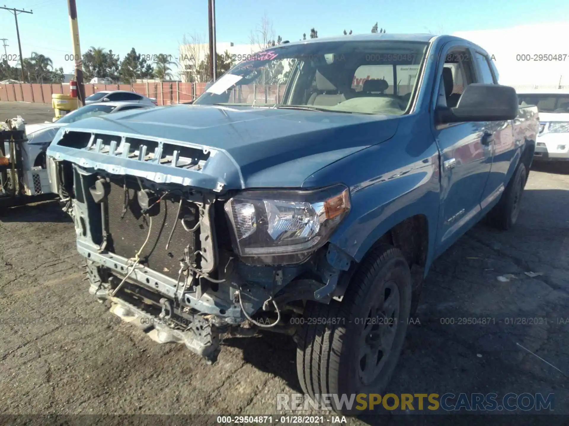 2 Photograph of a damaged car 5TFRY5F15KX253550 TOYOTA TUNDRA 2WD 2019