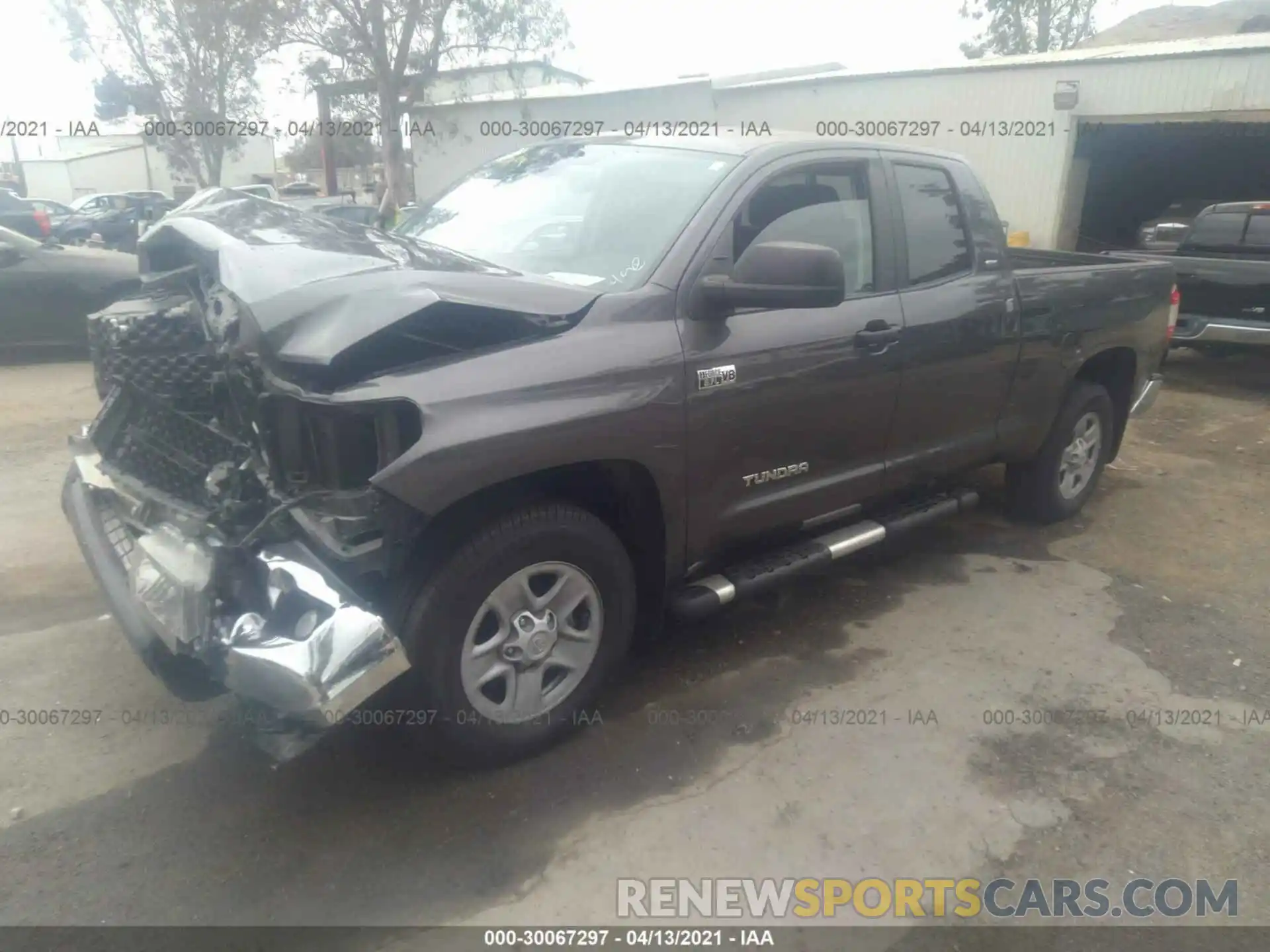 2 Photograph of a damaged car 5TFRY5F18KX250299 TOYOTA TUNDRA 2WD 2019