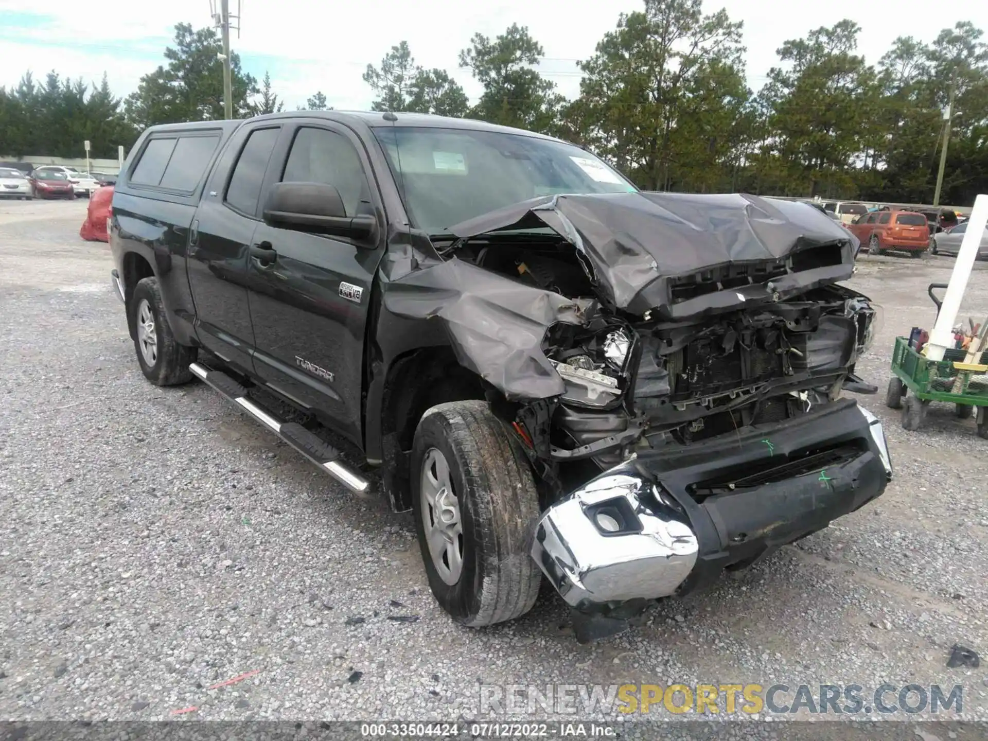 1 Photograph of a damaged car 5TFRY5F19KX247010 TOYOTA TUNDRA 2WD 2019