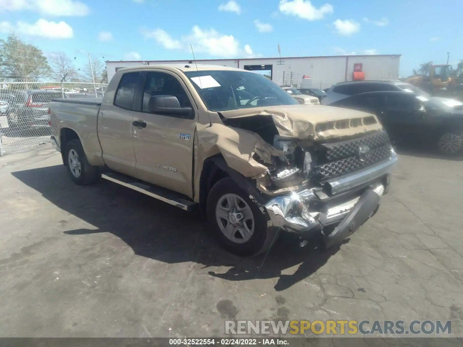 1 Photograph of a damaged car 5TFRY5F19KX254698 TOYOTA TUNDRA 2WD 2019