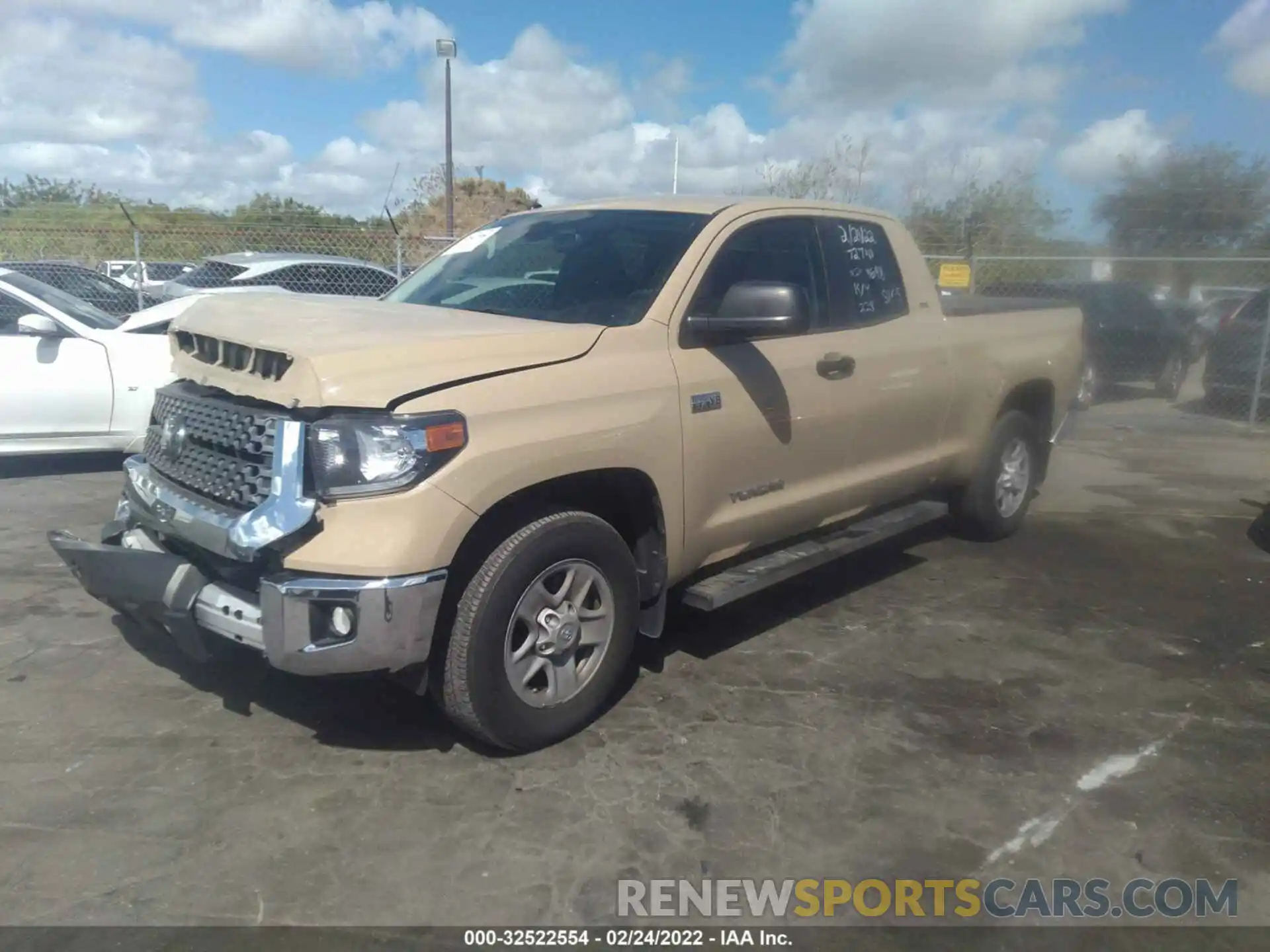 2 Photograph of a damaged car 5TFRY5F19KX254698 TOYOTA TUNDRA 2WD 2019