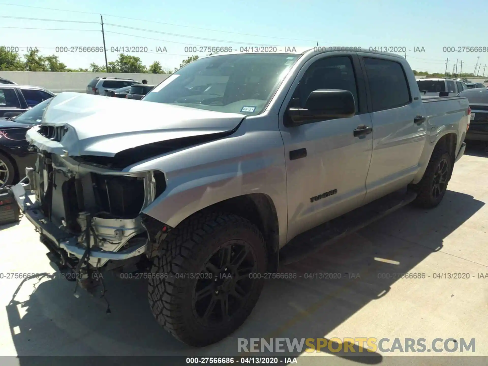 2 Photograph of a damaged car 5TFEY5F11LX256378 TOYOTA TUNDRA 2WD 2020