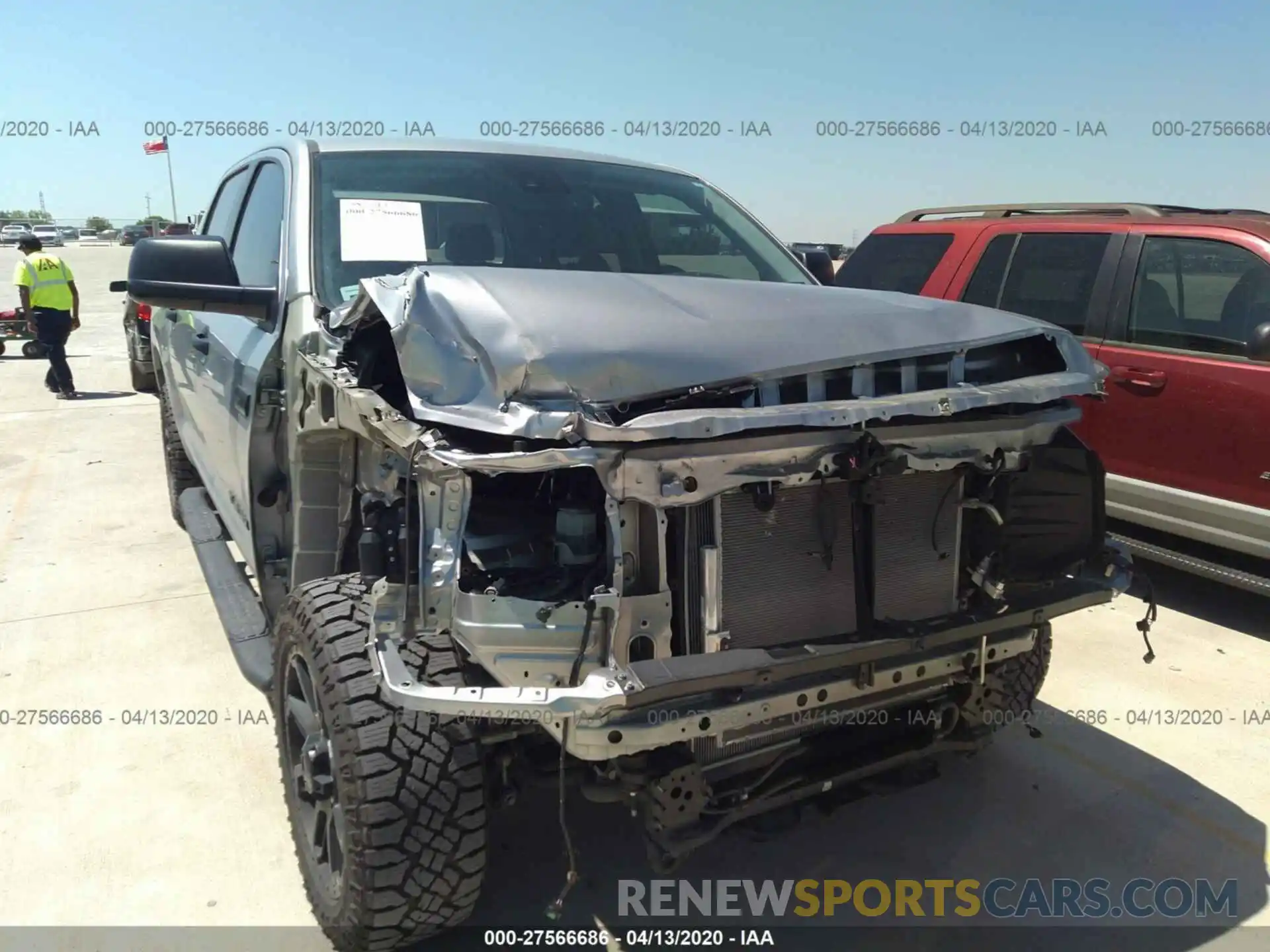 6 Photograph of a damaged car 5TFEY5F11LX256378 TOYOTA TUNDRA 2WD 2020