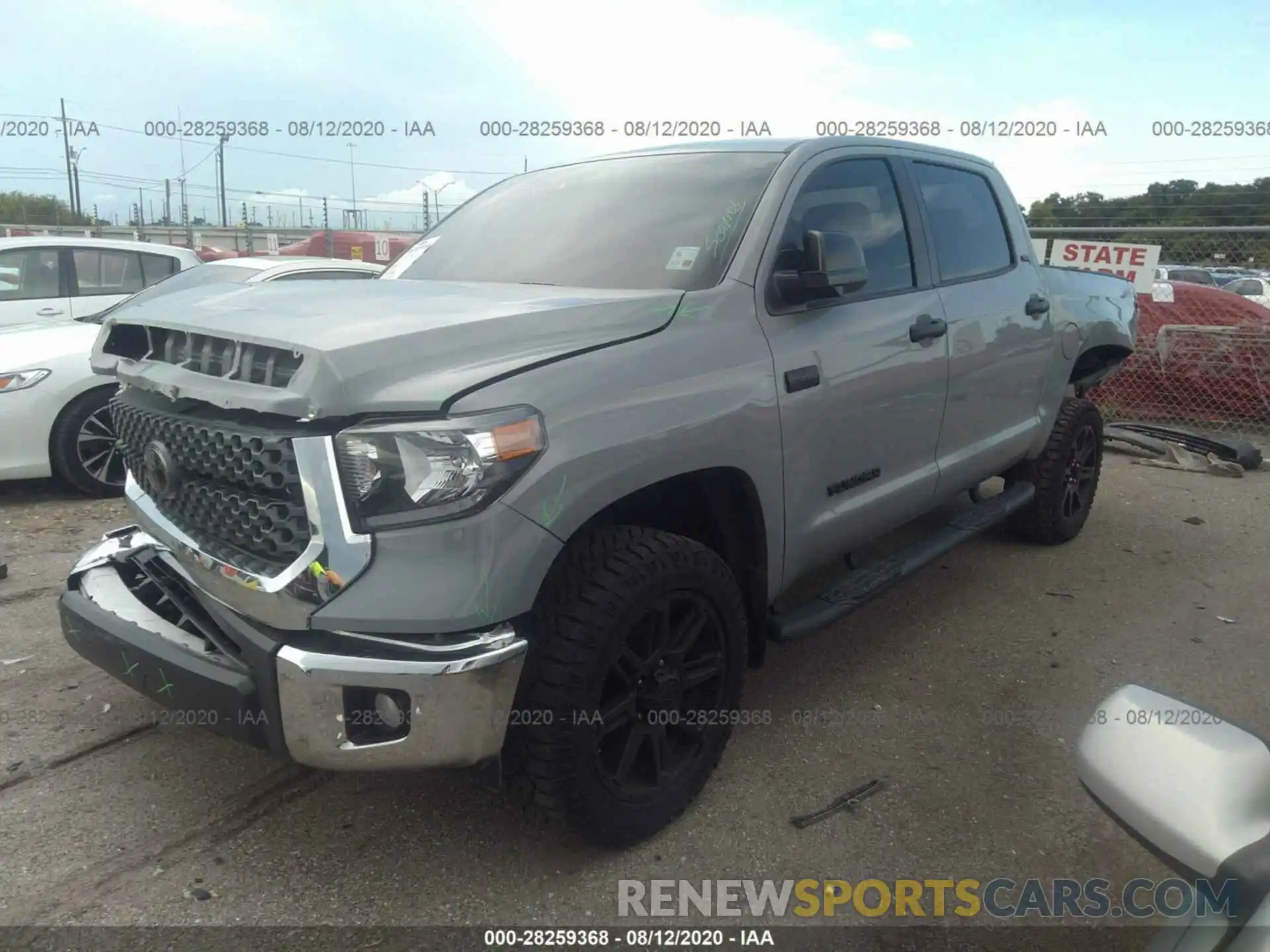 2 Photograph of a damaged car 5TFEY5F11LX259779 TOYOTA TUNDRA 2WD 2020