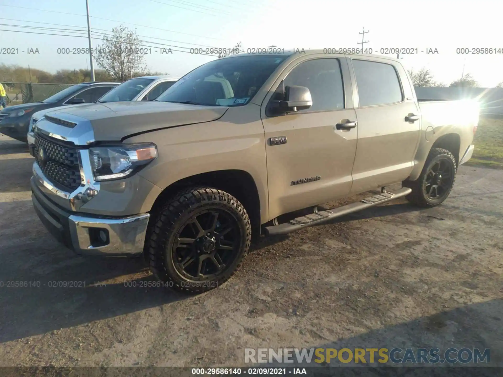 2 Photograph of a damaged car 5TFEY5F12LX257443 TOYOTA TUNDRA 2WD 2020