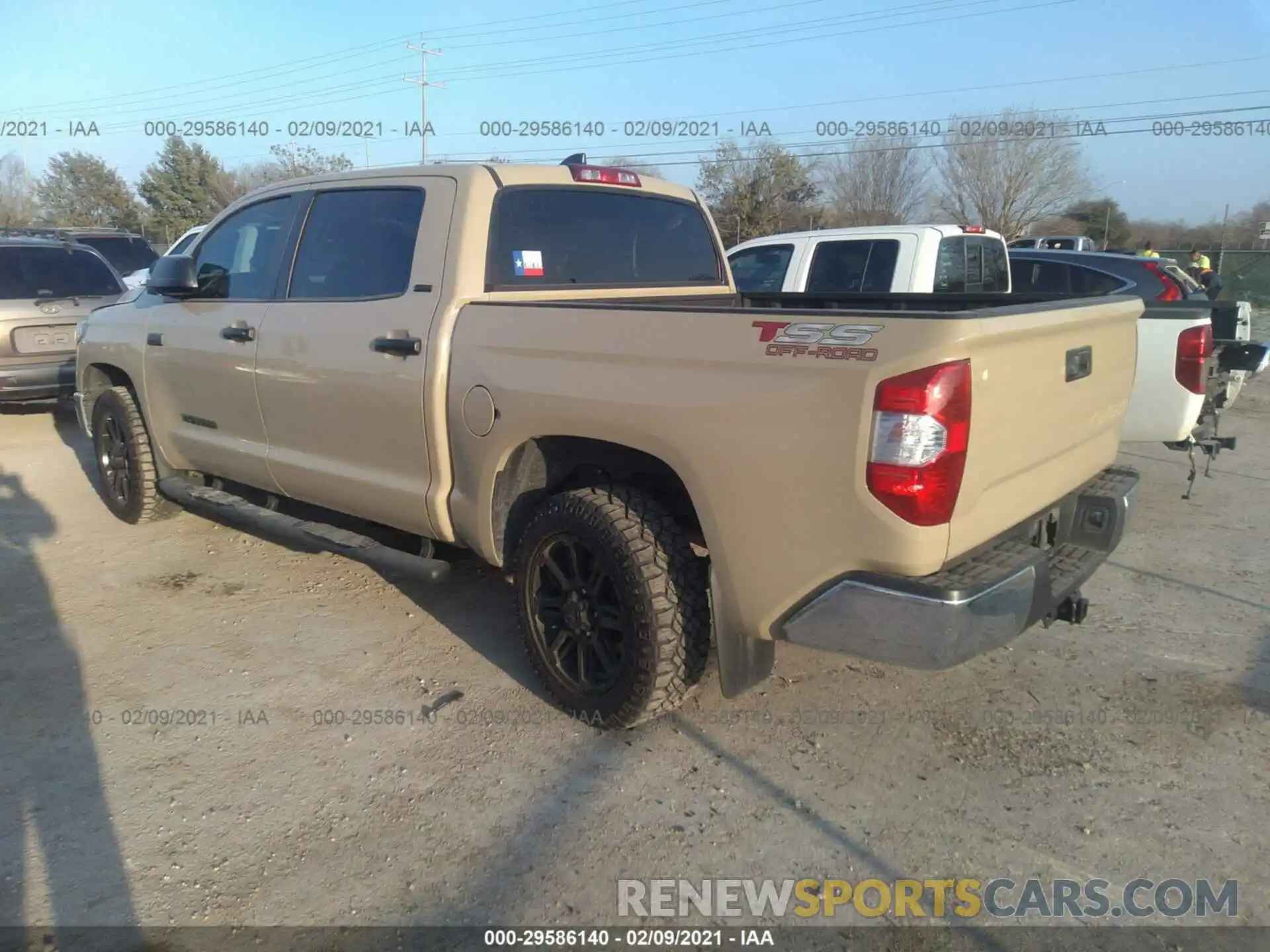 3 Photograph of a damaged car 5TFEY5F12LX257443 TOYOTA TUNDRA 2WD 2020