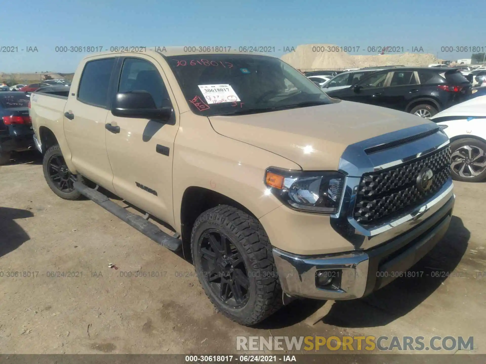 1 Photograph of a damaged car 5TFEY5F12LX258124 TOYOTA TUNDRA 2WD 2020