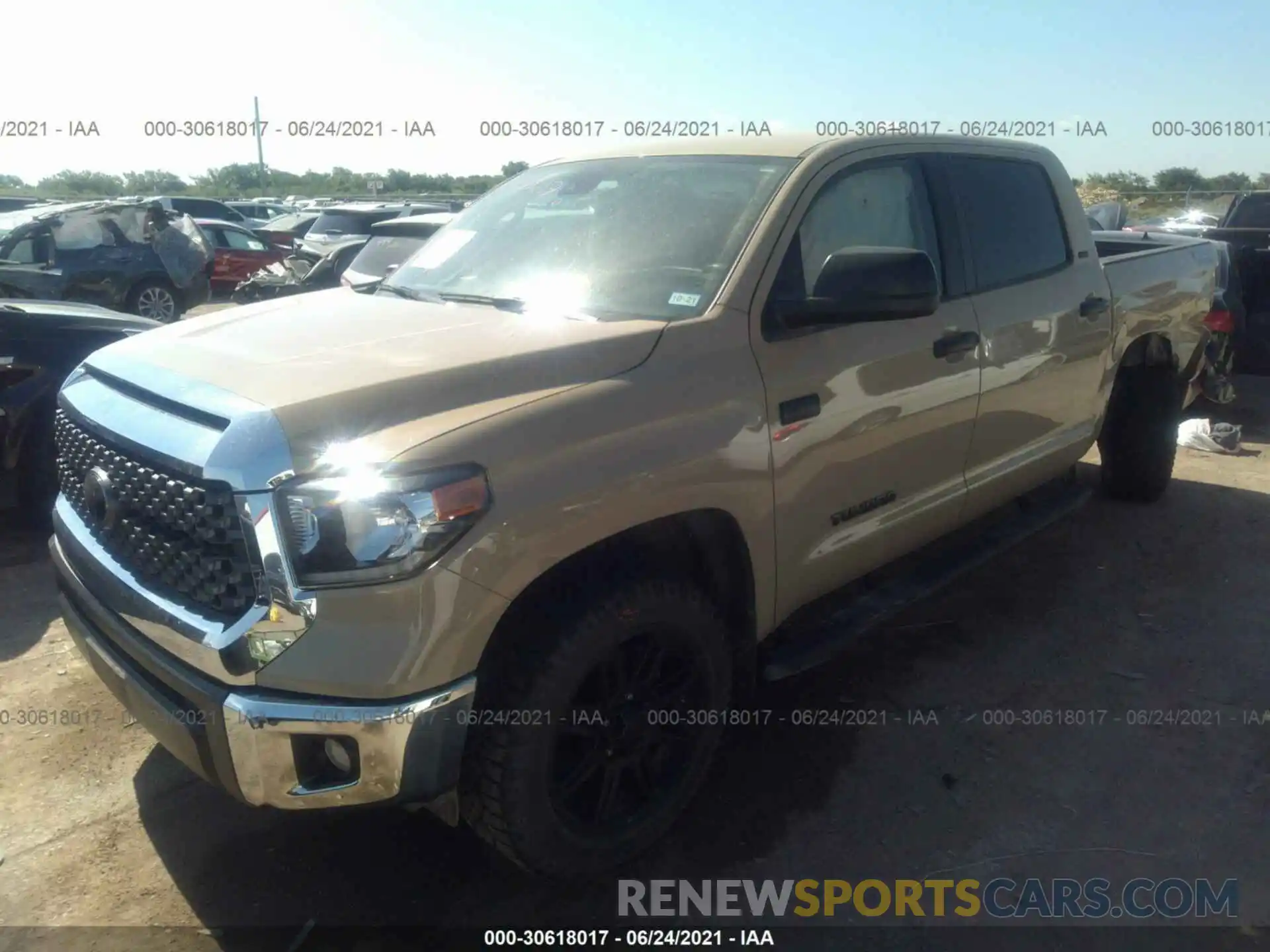 2 Photograph of a damaged car 5TFEY5F12LX258124 TOYOTA TUNDRA 2WD 2020