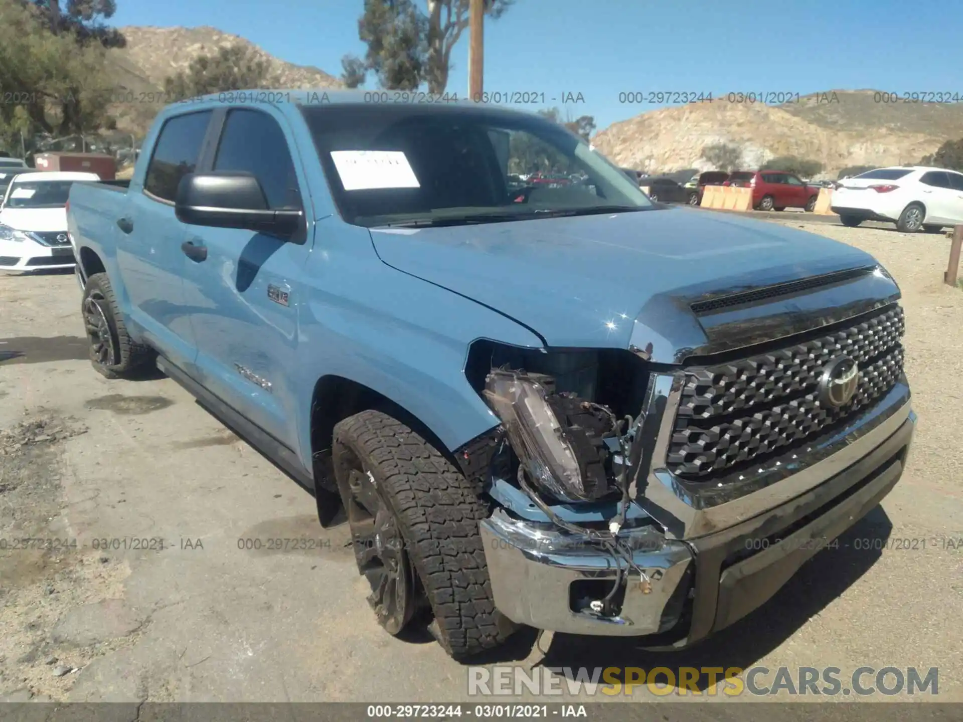 1 Photograph of a damaged car 5TFEY5F14LX271781 TOYOTA TUNDRA 2WD 2020