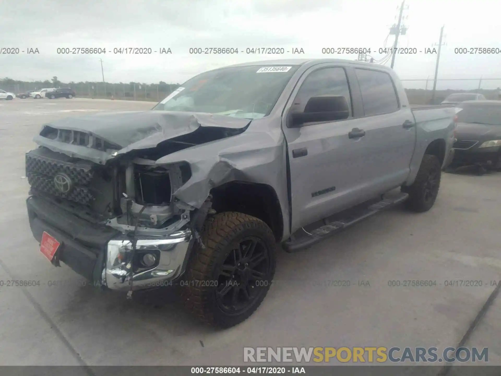 2 Photograph of a damaged car 5TFEY5F16LX260653 TOYOTA TUNDRA 2WD 2020