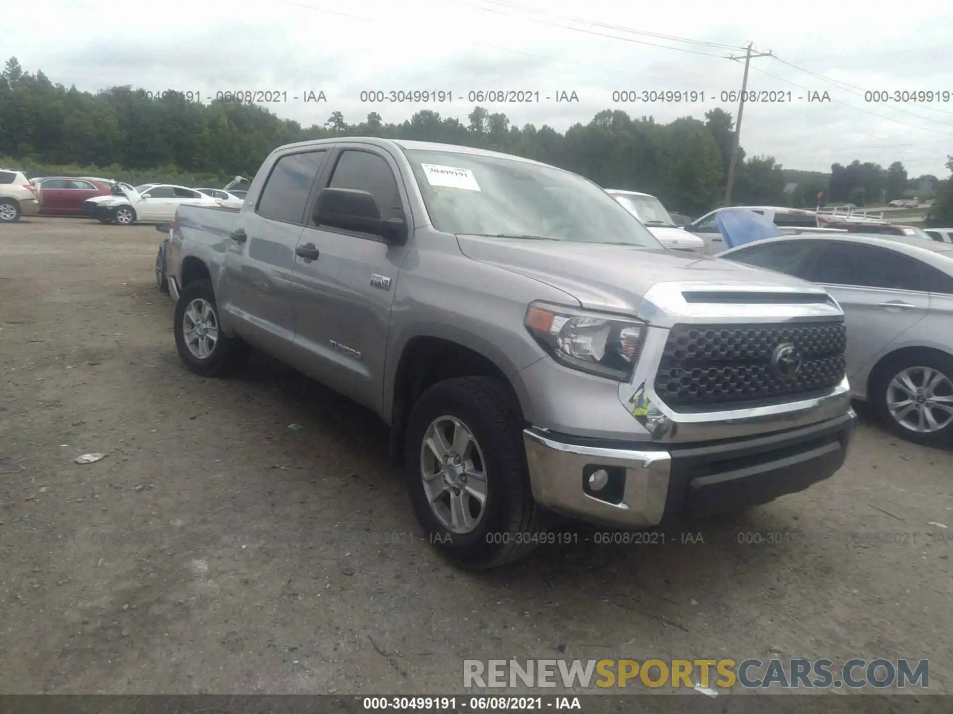 1 Photograph of a damaged car 5TFEY5F18LX263876 TOYOTA TUNDRA 2WD 2020