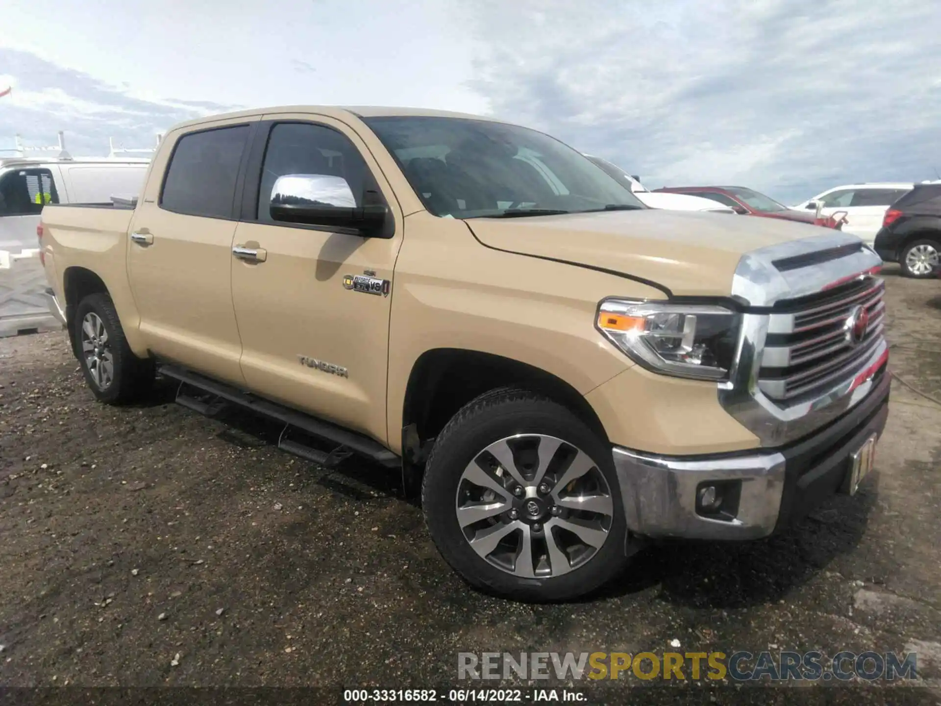 1 Photograph of a damaged car 5TFFY5F11LX266848 TOYOTA TUNDRA 2WD 2020