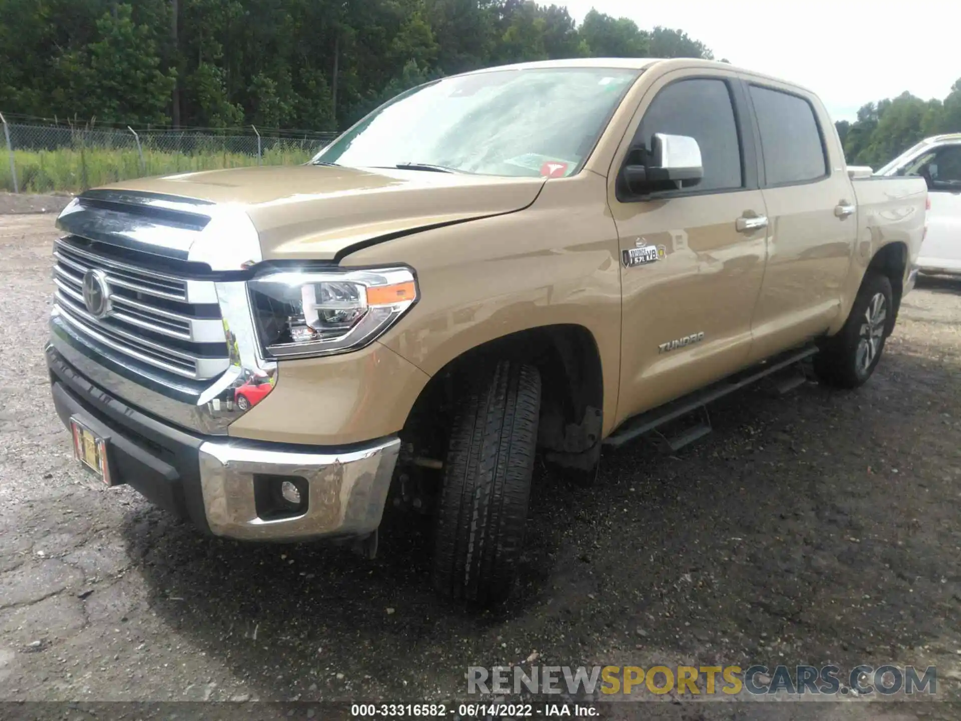 2 Photograph of a damaged car 5TFFY5F11LX266848 TOYOTA TUNDRA 2WD 2020