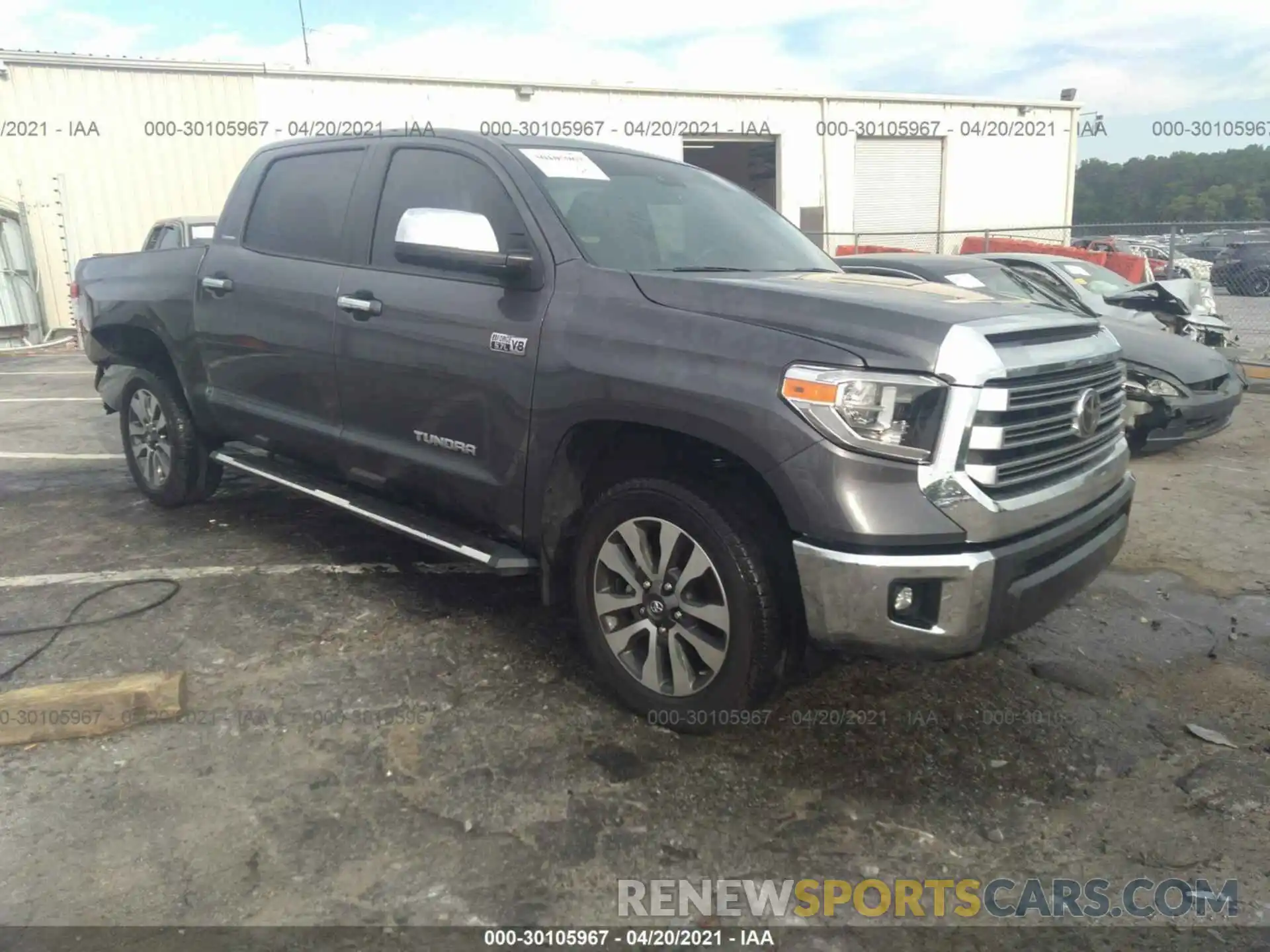 1 Photograph of a damaged car 5TFFY5F15LX271132 TOYOTA TUNDRA 2WD 2020