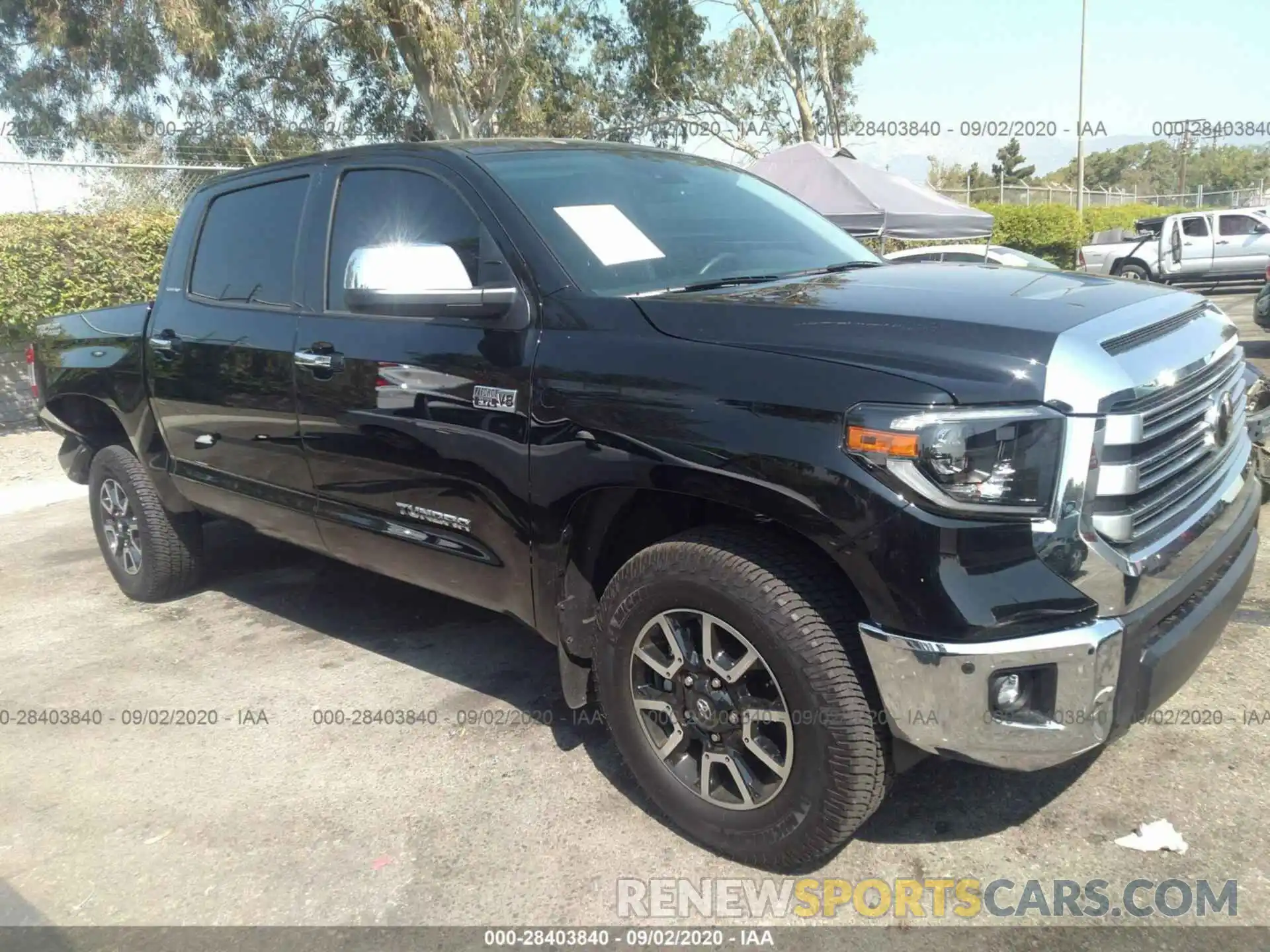 1 Photograph of a damaged car 5TFFY5F17LX266949 TOYOTA TUNDRA 2WD 2020