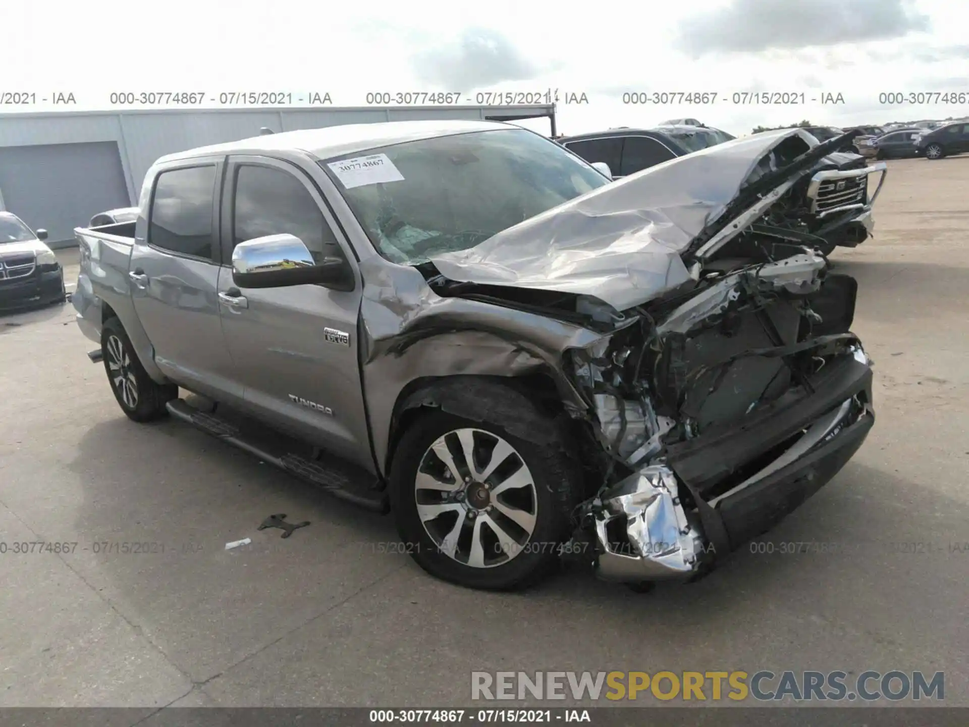 1 Photograph of a damaged car 5TFFY5F19LX266158 TOYOTA TUNDRA 2WD 2020