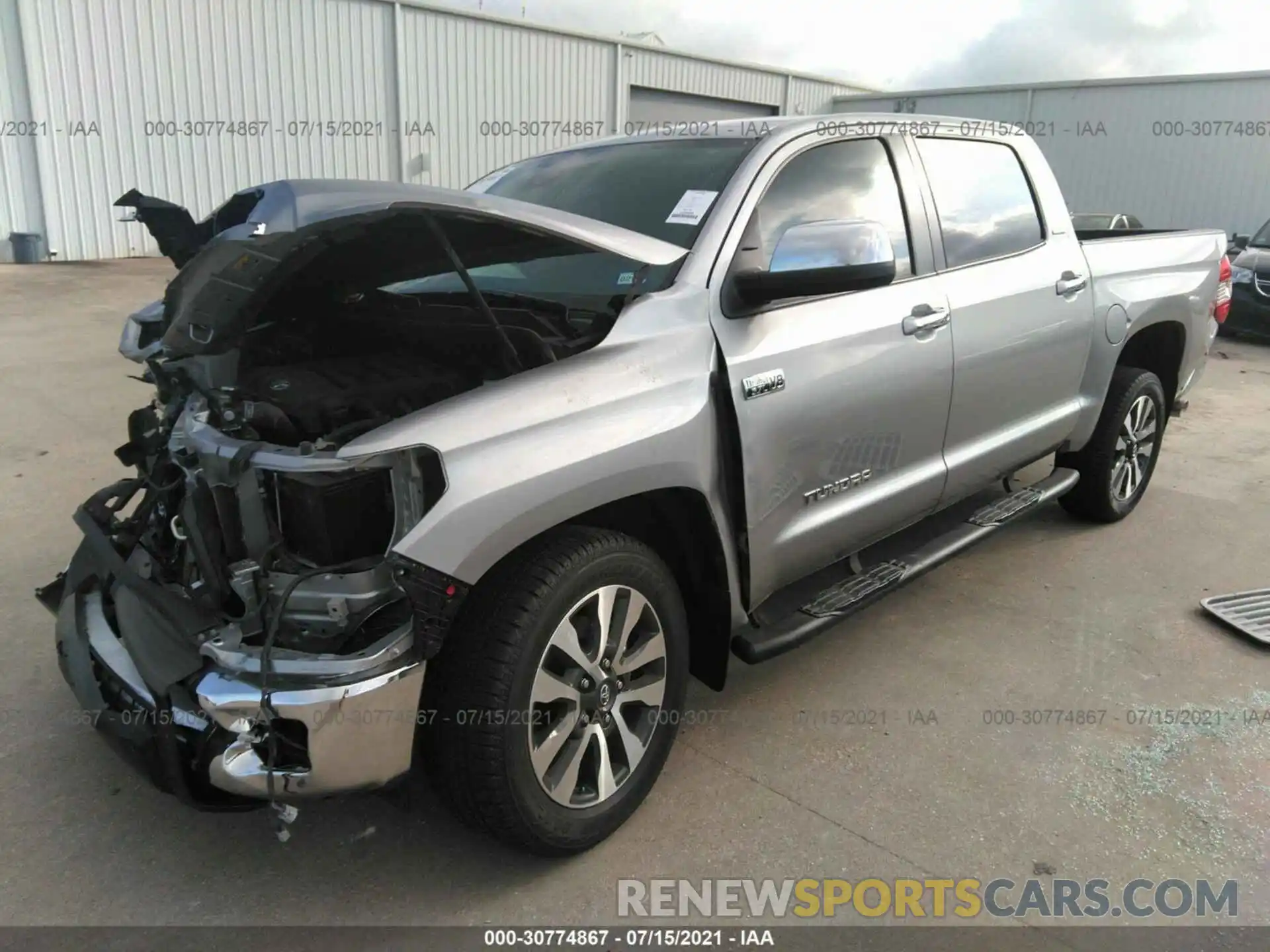 2 Photograph of a damaged car 5TFFY5F19LX266158 TOYOTA TUNDRA 2WD 2020