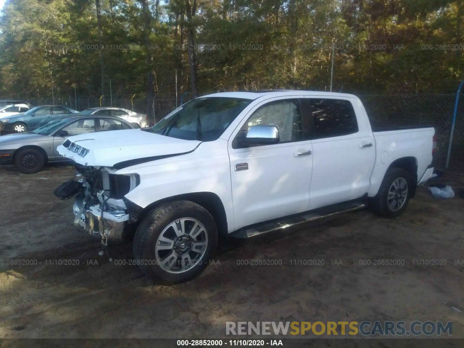 2 Photograph of a damaged car 5TFGY5F14LX262023 TOYOTA TUNDRA 2WD 2020