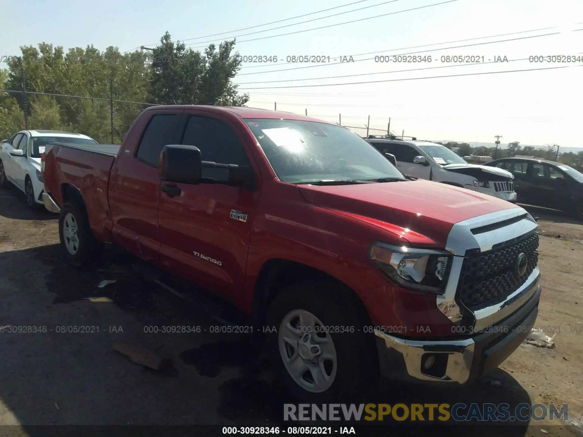 1 Photograph of a damaged car 5TFRY5F11LX270833 TOYOTA TUNDRA 2WD 2020