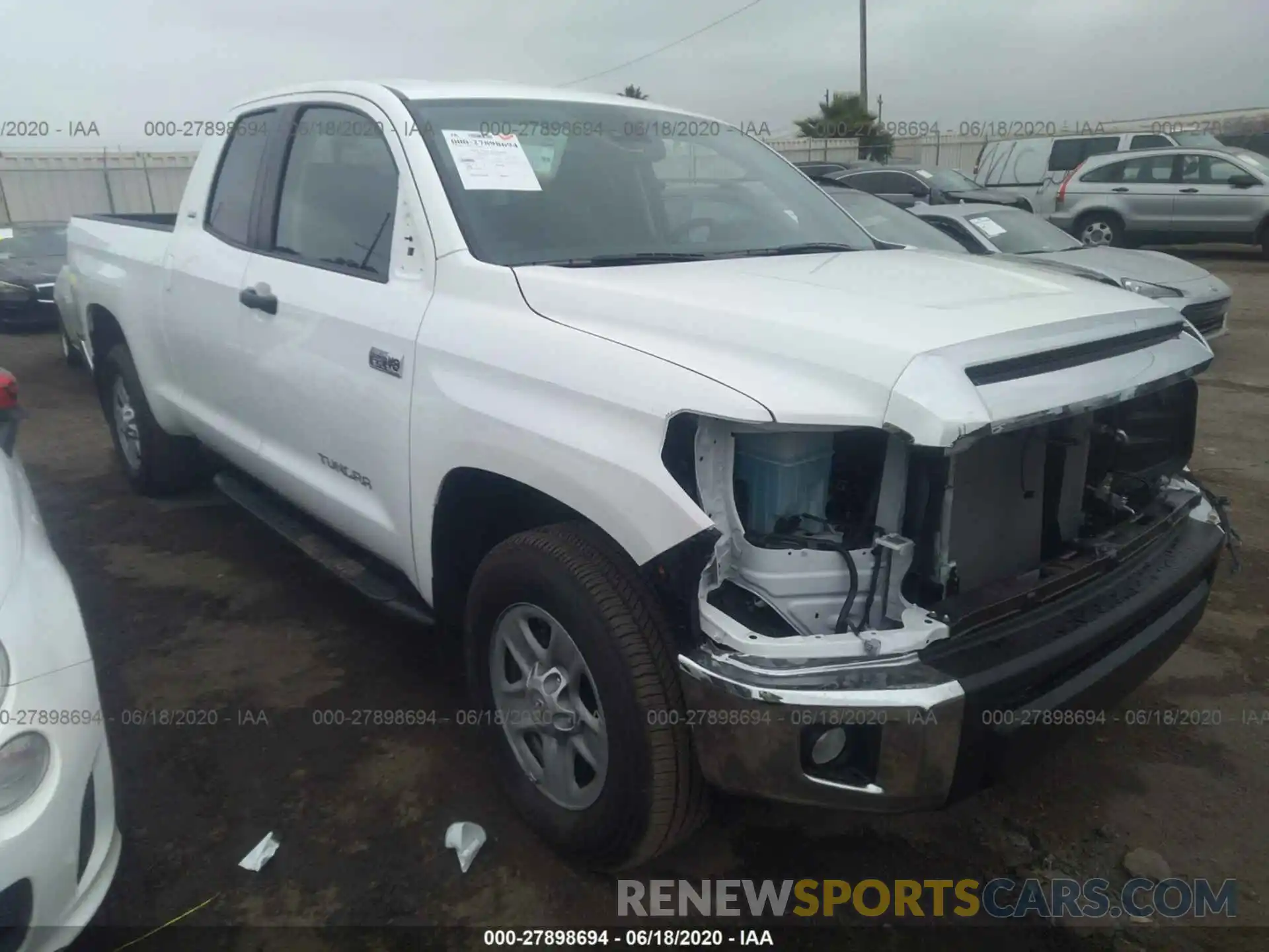 1 Photograph of a damaged car 5TFRY5F12LX265074 TOYOTA TUNDRA 2WD 2020