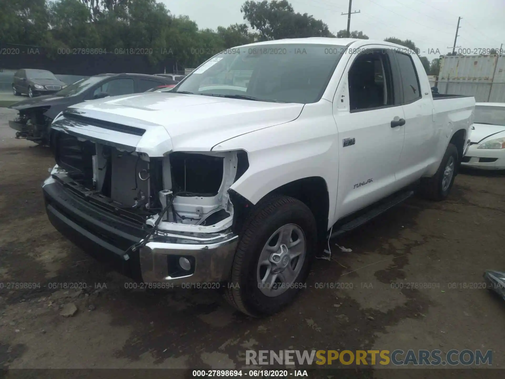 2 Photograph of a damaged car 5TFRY5F12LX265074 TOYOTA TUNDRA 2WD 2020