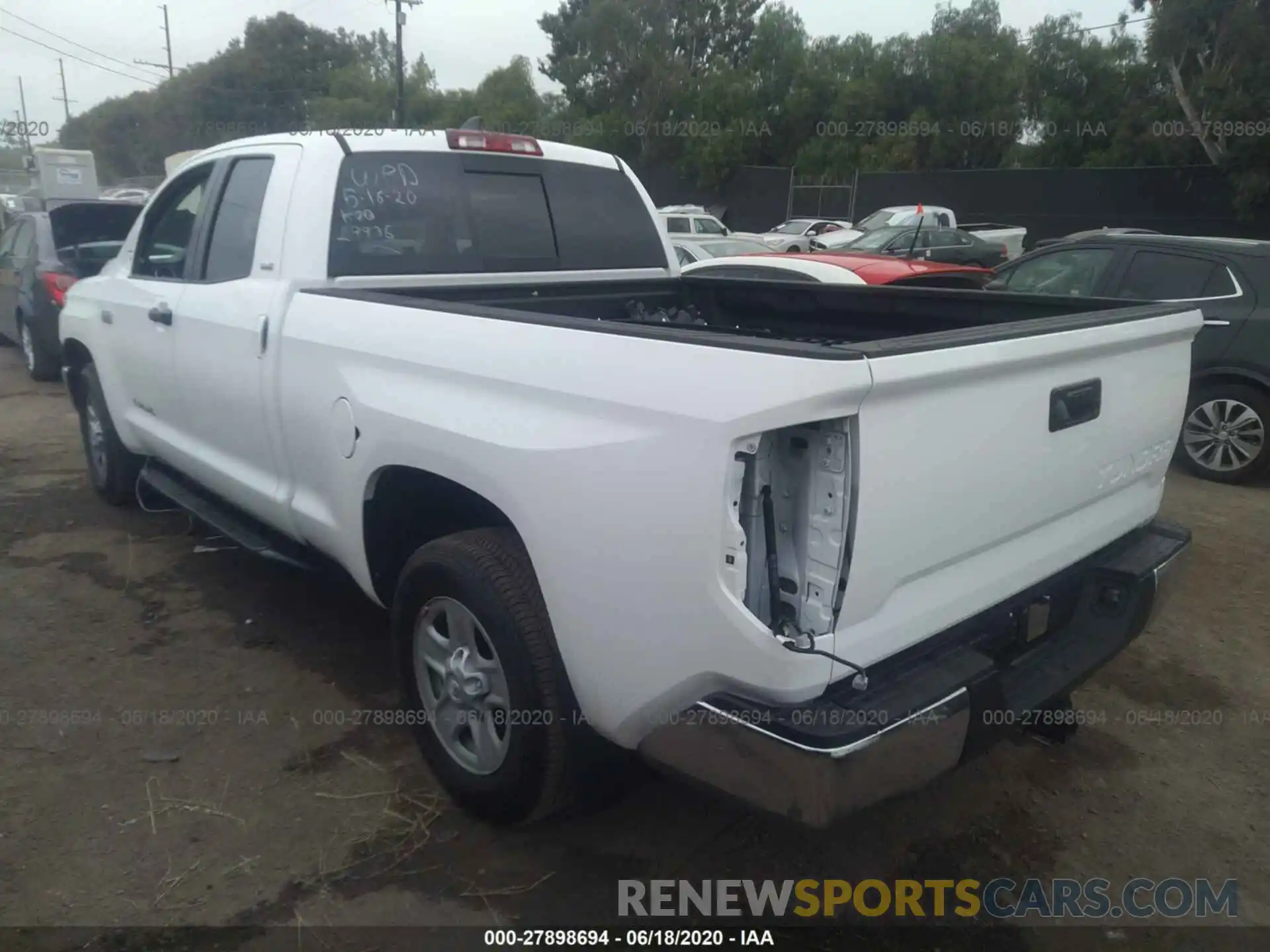 3 Photograph of a damaged car 5TFRY5F12LX265074 TOYOTA TUNDRA 2WD 2020