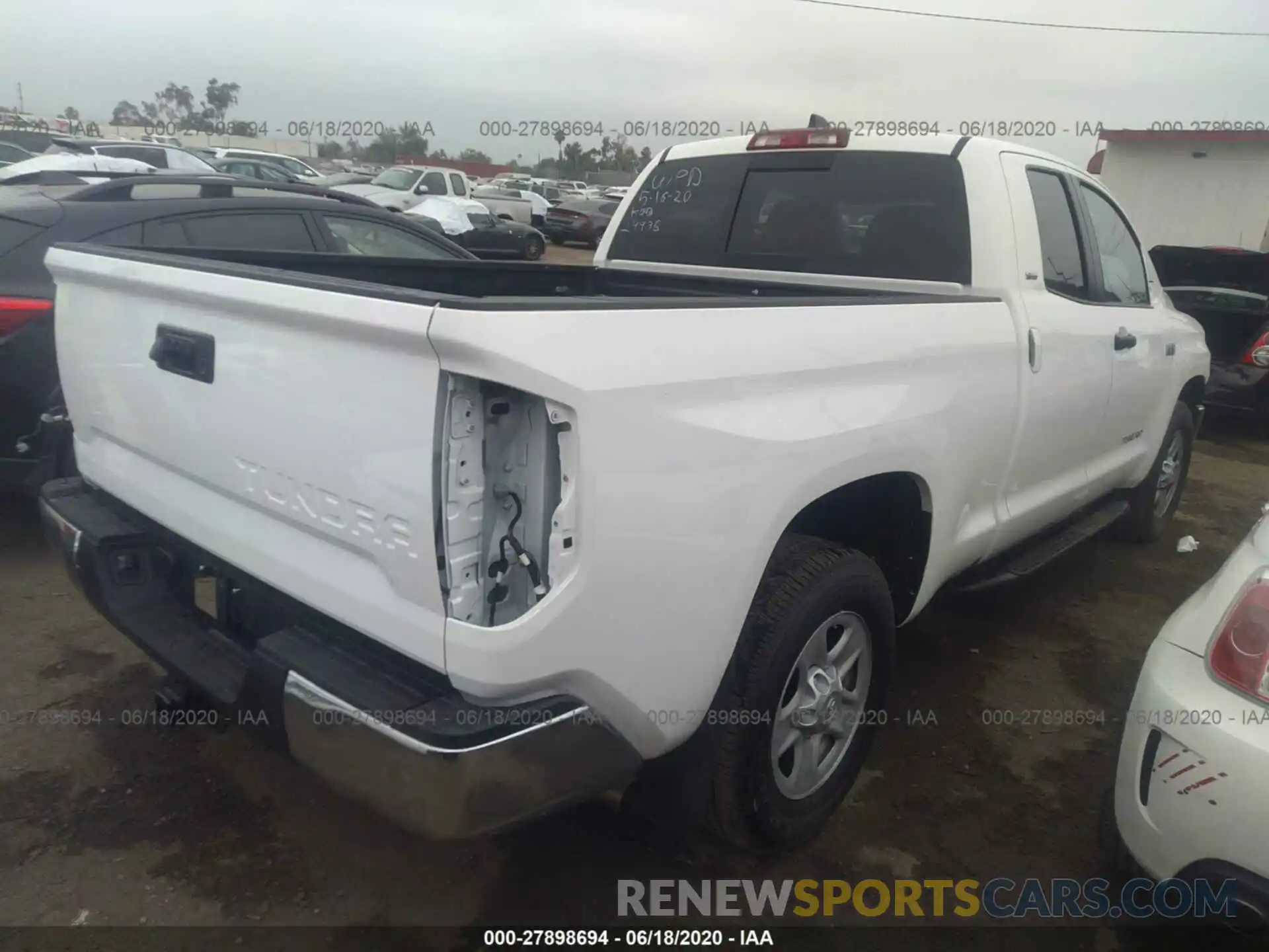 4 Photograph of a damaged car 5TFRY5F12LX265074 TOYOTA TUNDRA 2WD 2020