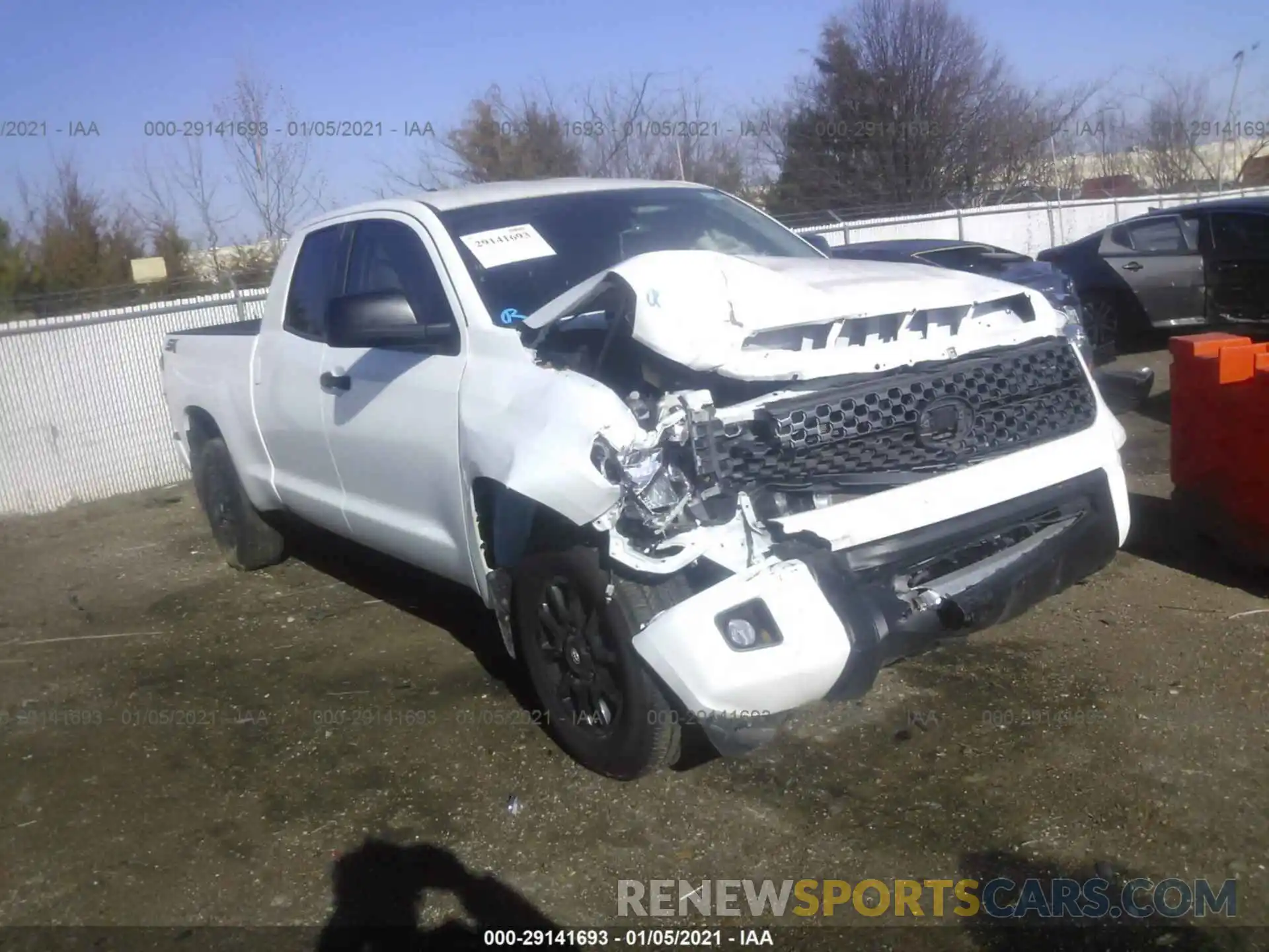 1 Photograph of a damaged car 5TFRY5F12LX266242 TOYOTA TUNDRA 2WD 2020