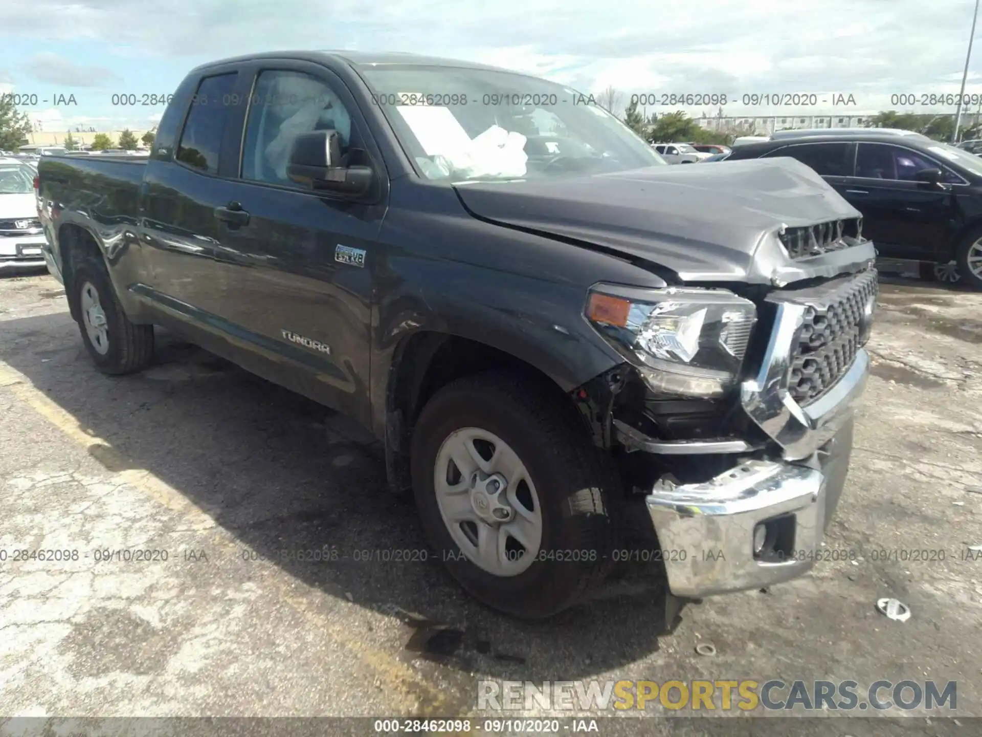 1 Photograph of a damaged car 5TFRY5F18LX265483 TOYOTA TUNDRA 2WD 2020