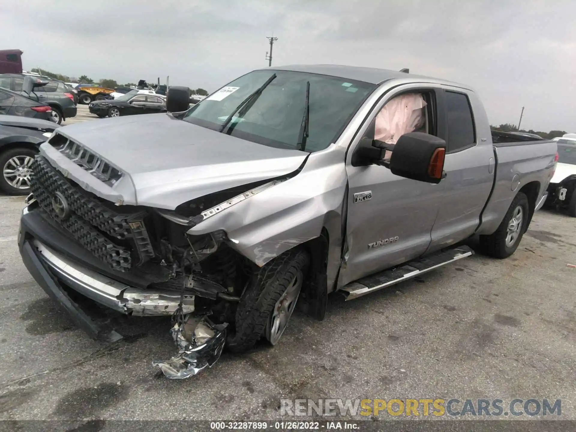 2 Photograph of a damaged car 5TFRY5F19LX264357 TOYOTA TUNDRA 2WD 2020