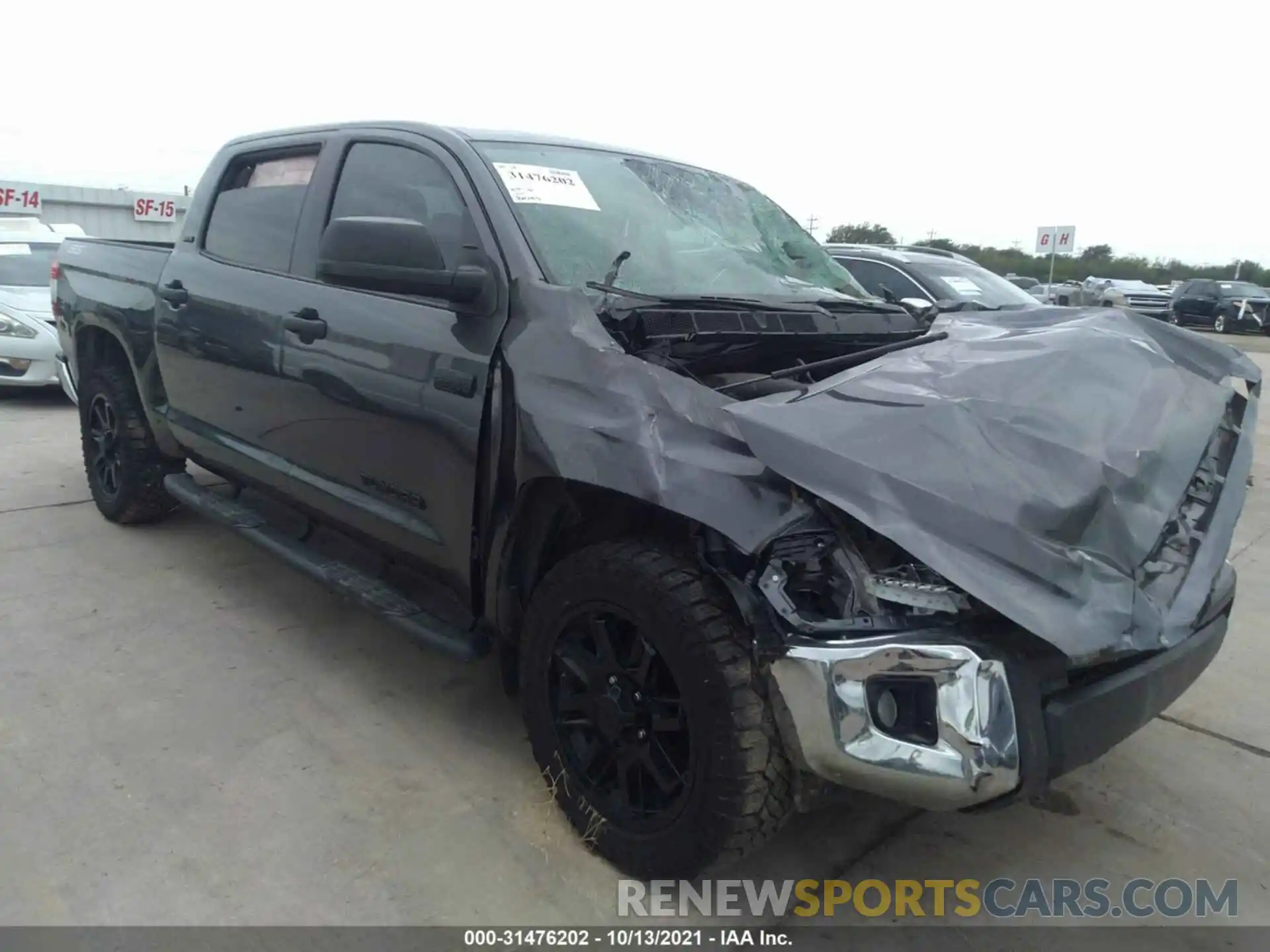 1 Photograph of a damaged car 5TFEY5F10MX273402 TOYOTA TUNDRA 2WD 2021